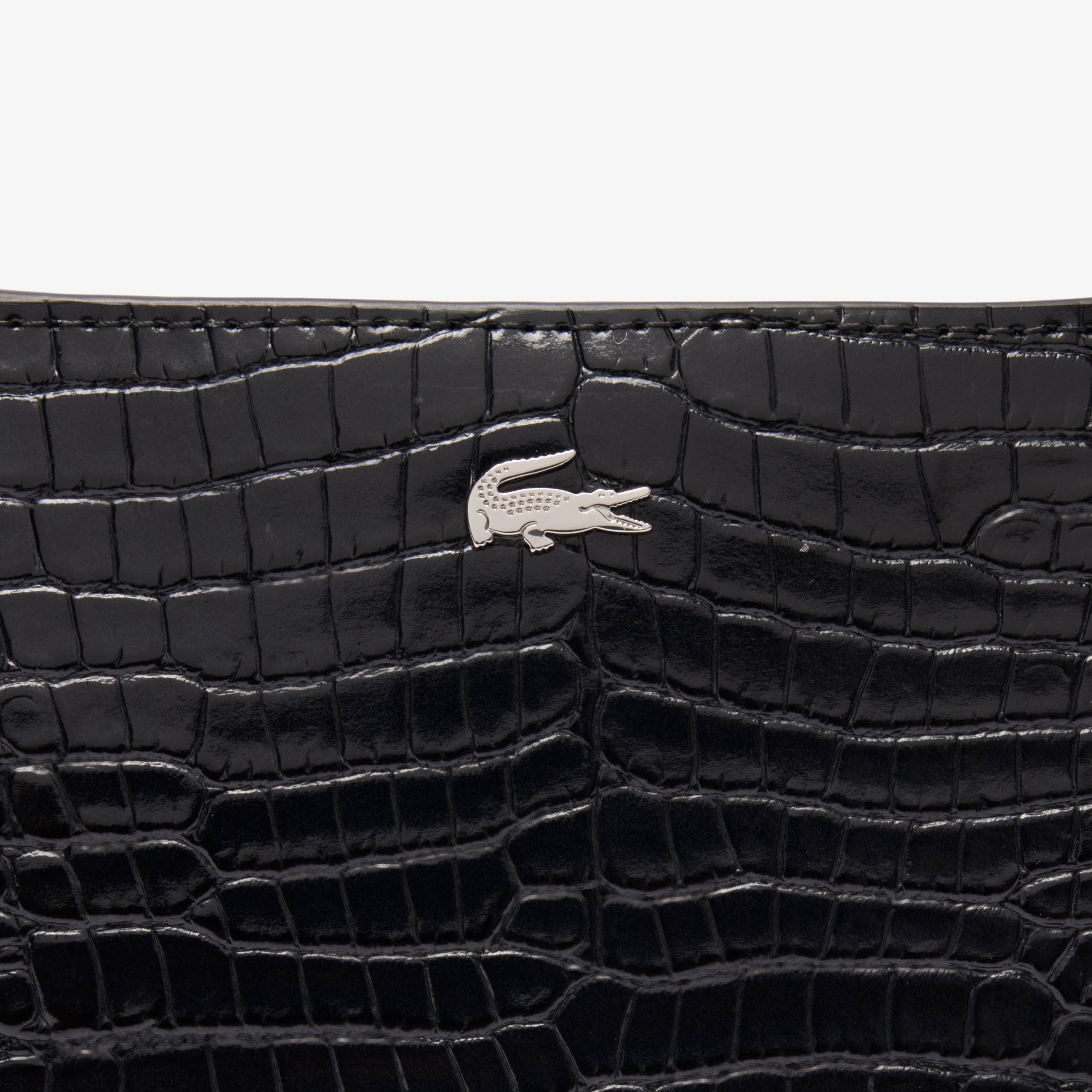 Small Chantaco Embossed Leather Half Moon Bag