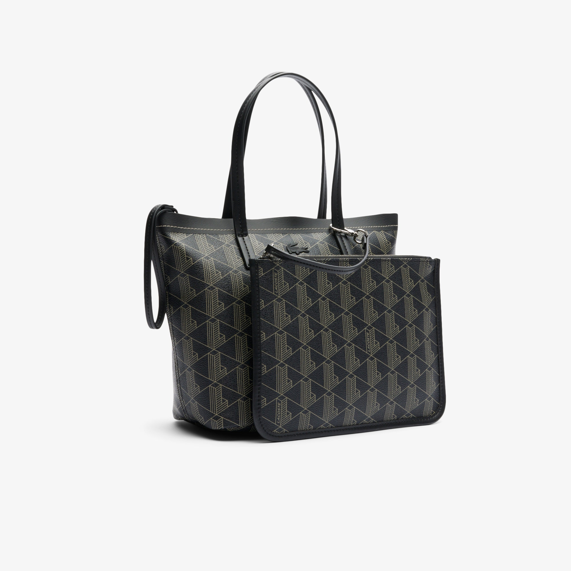 Small Zely Grained Tote with Pouch