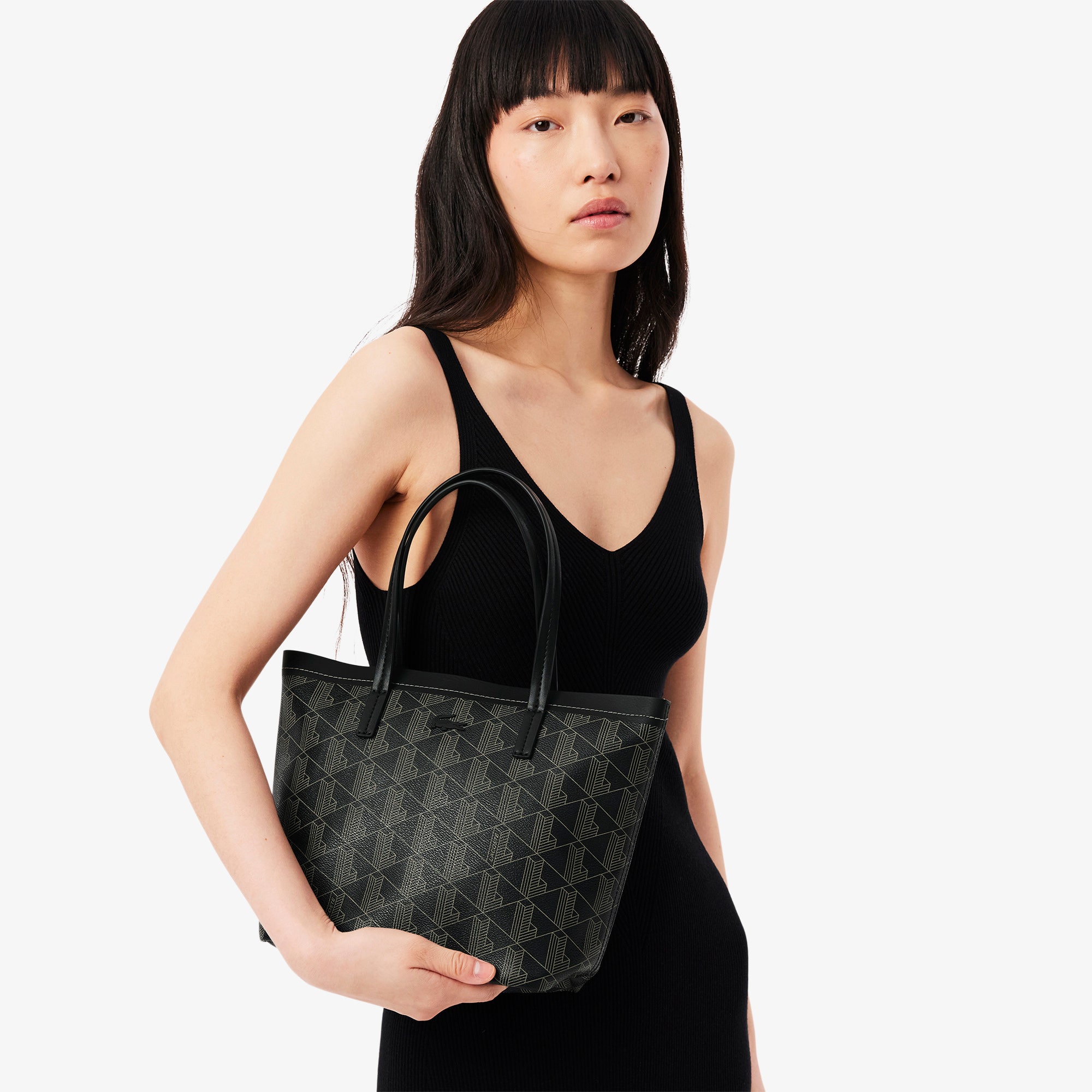 Small Zely Grained Tote with Pouch