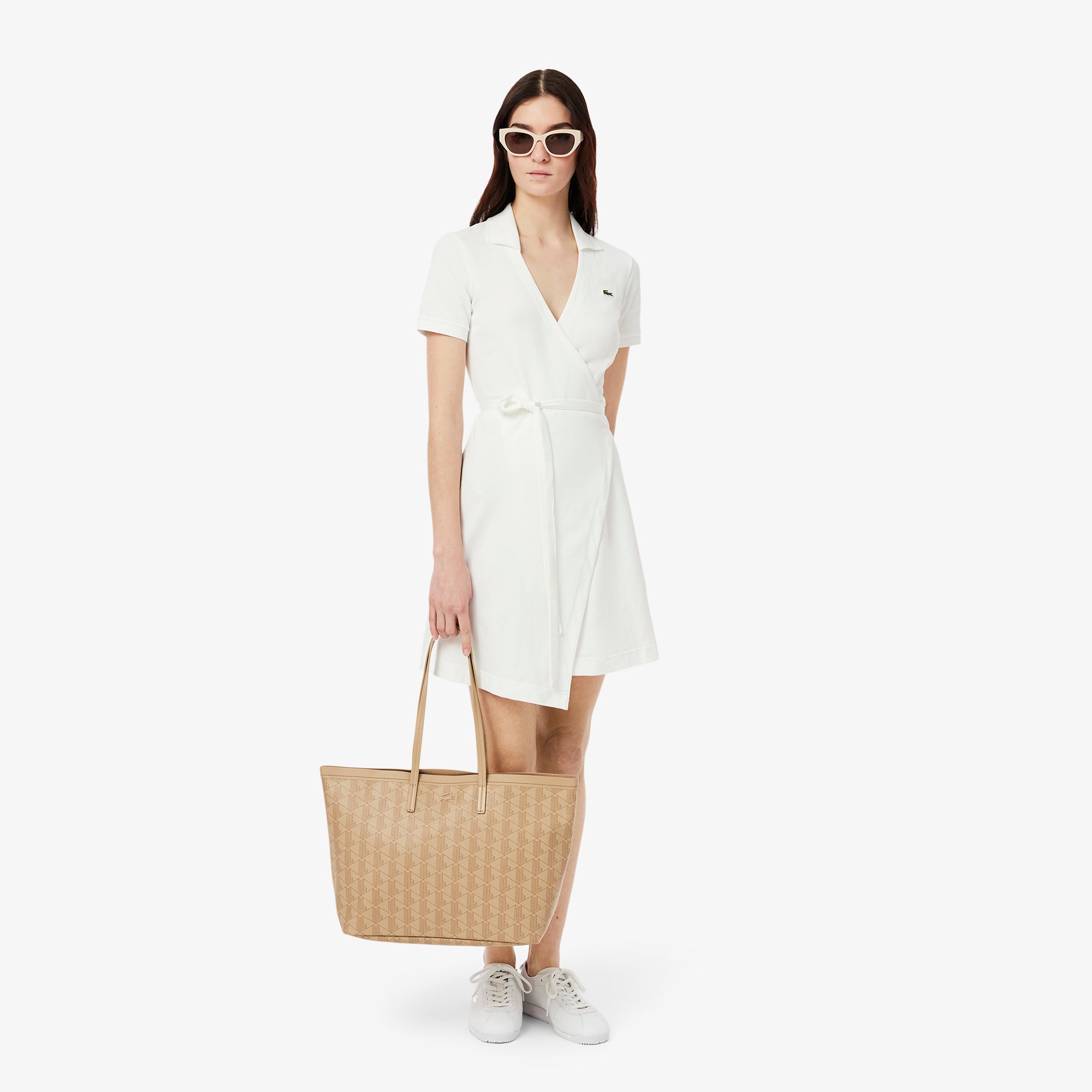 Zely Grained Tote with Pouch