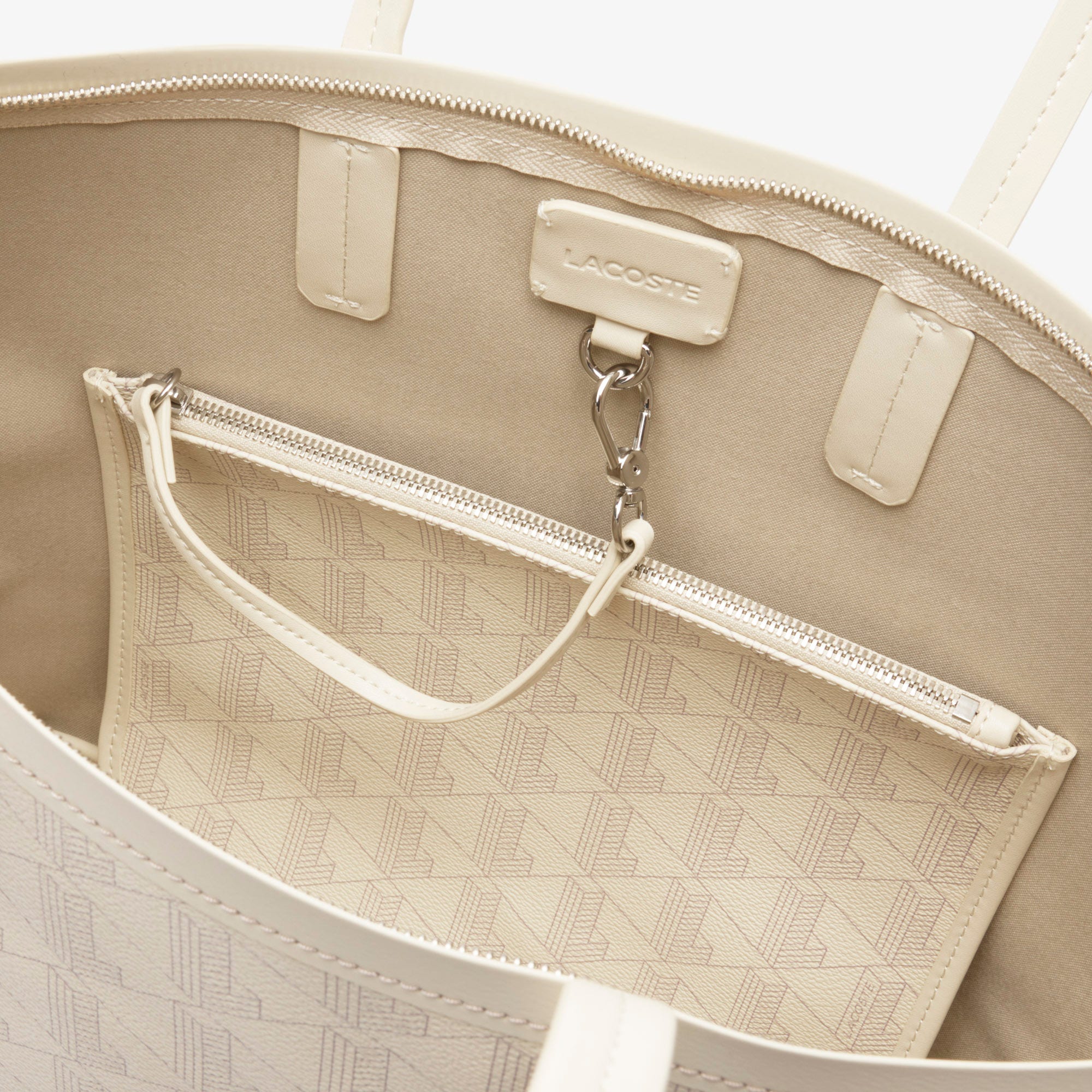 Zely Grained Tote with Pouch