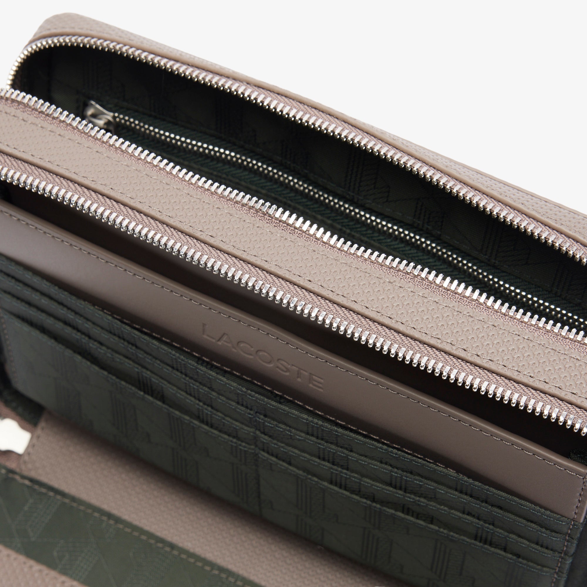 Chantaco Pique Leather Zipped Pouch