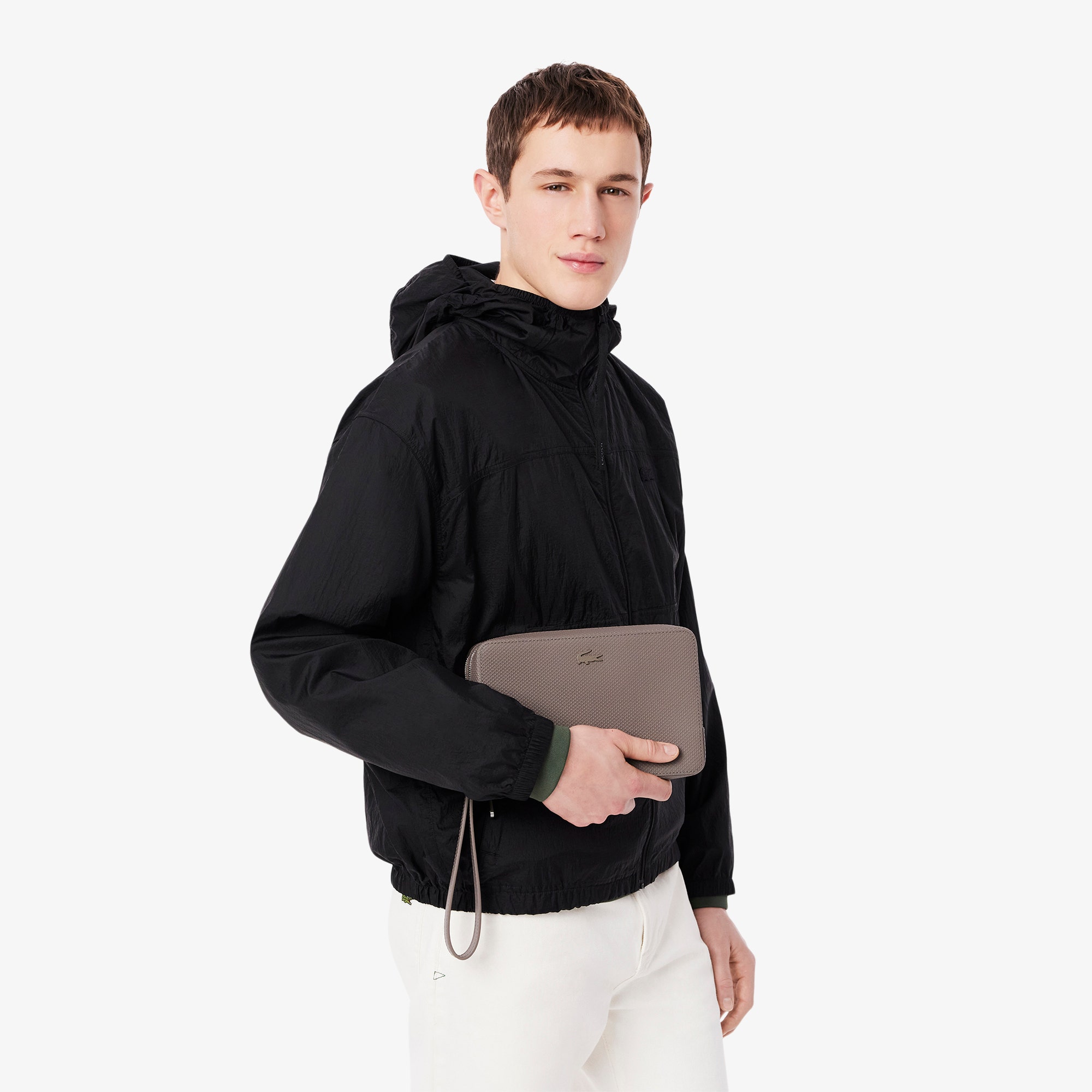 Chantaco Pique Leather Zipped Pouch
