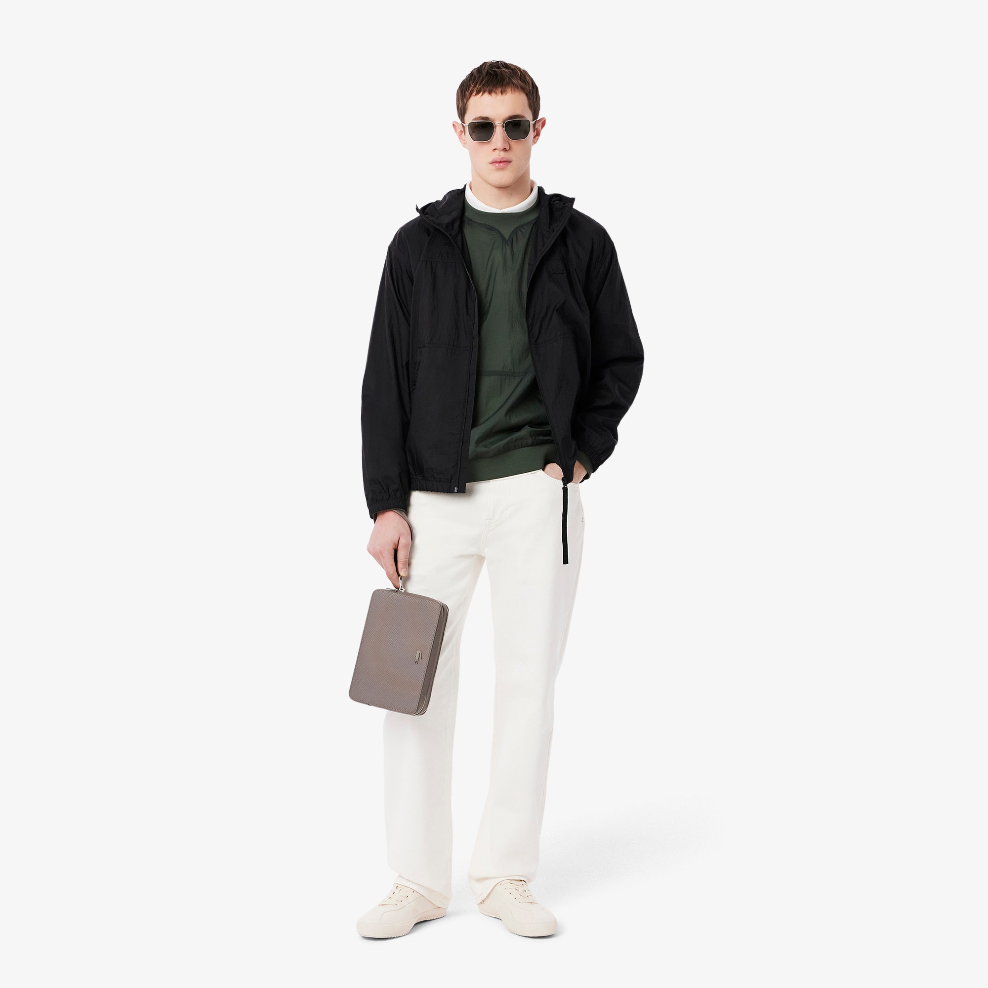 Chantaco Pique Leather Zipped Pouch