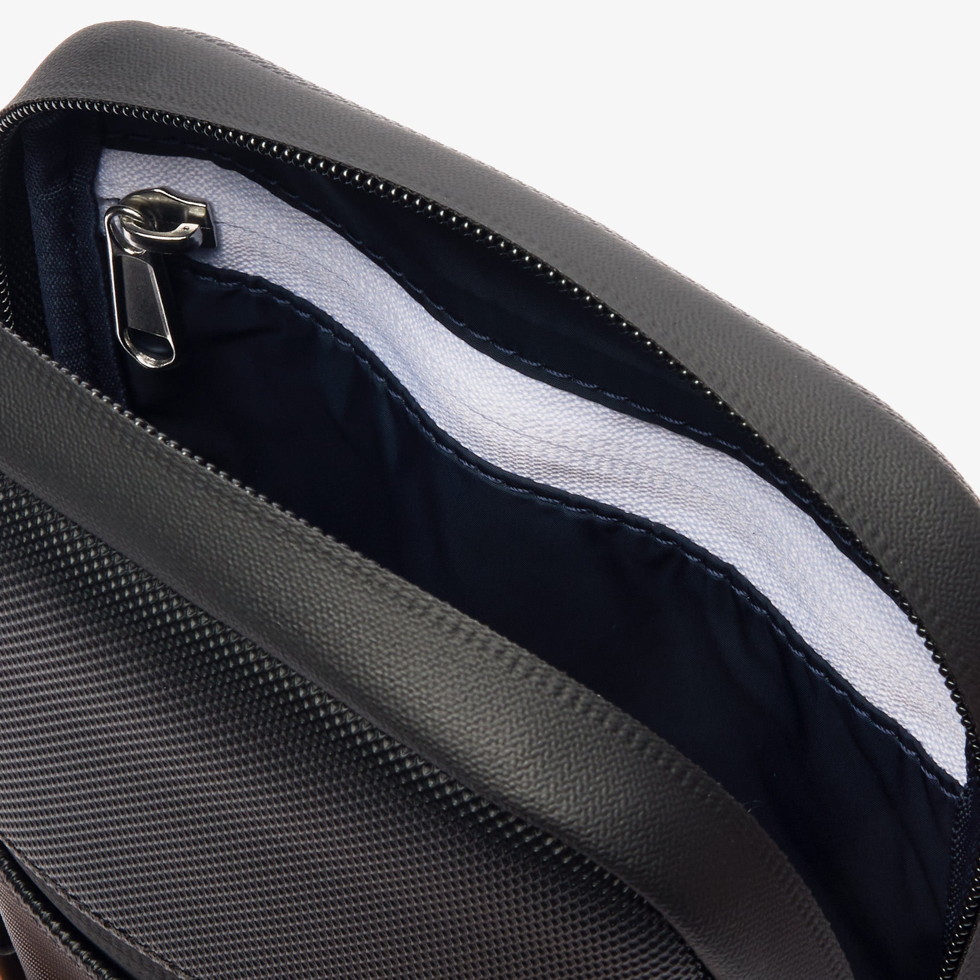Men's LCST Coated Canvas Small Flat Crossbody Bag