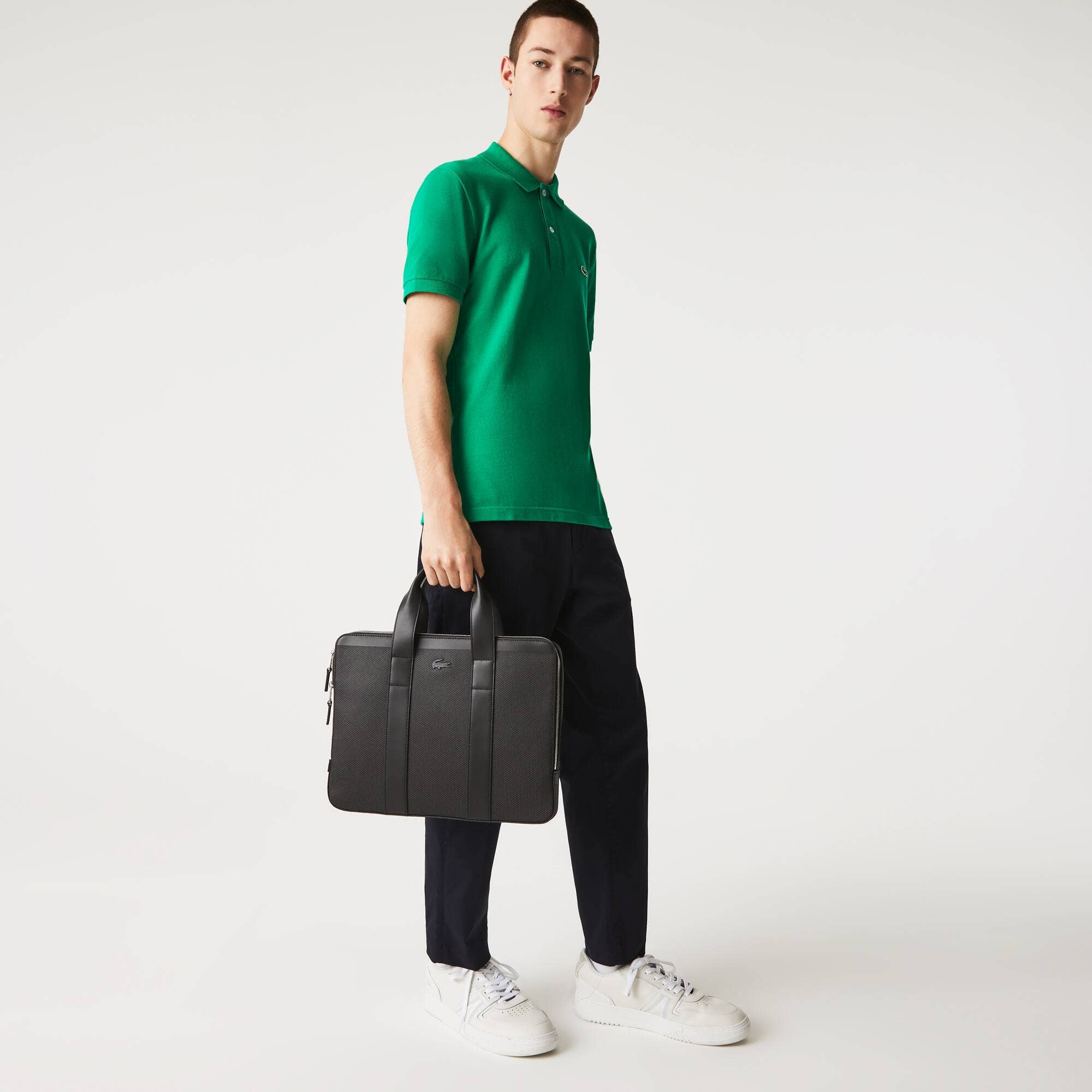 Chantaco Pique Leather Computer Bag
