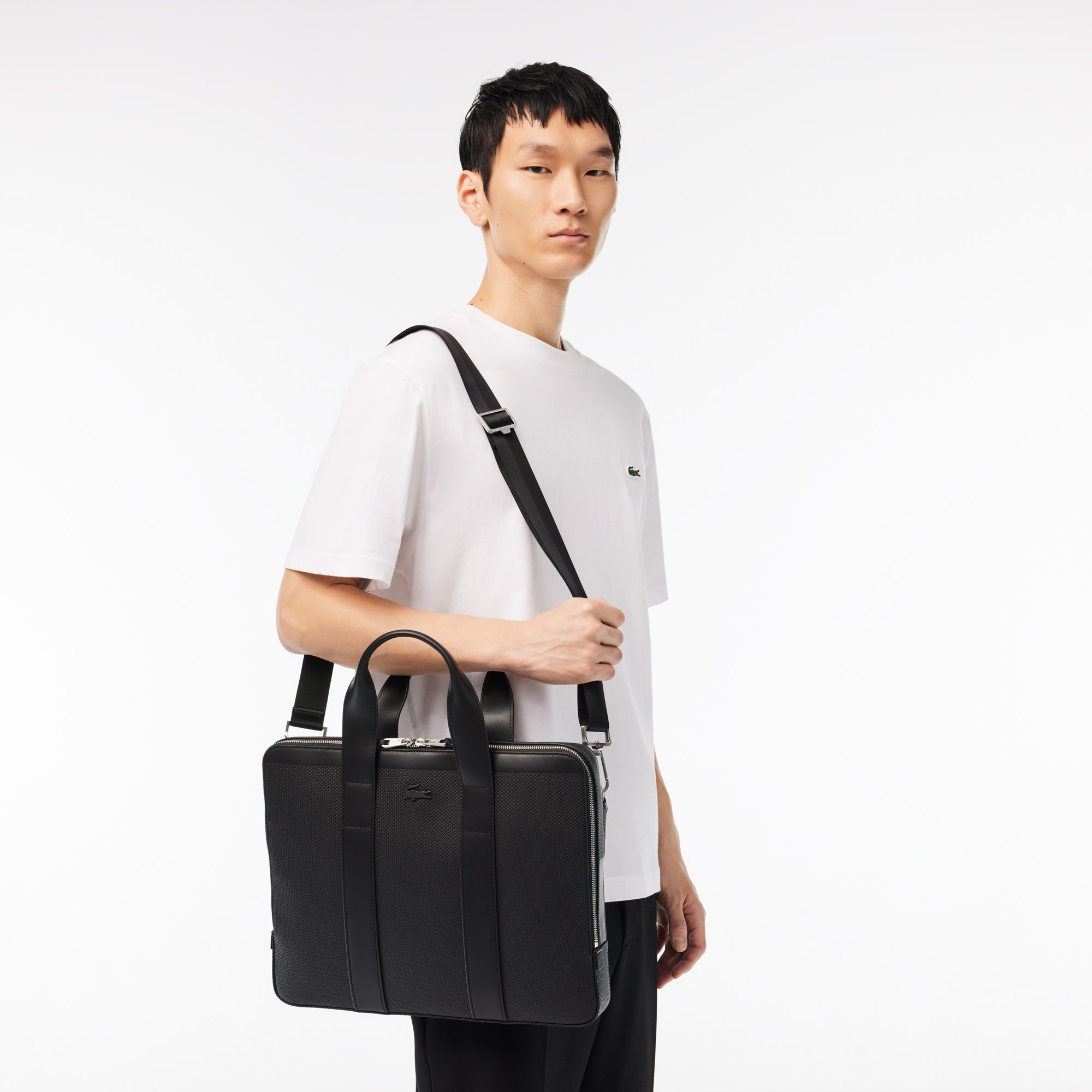 Chantaco Pique Leather Computer Bag
