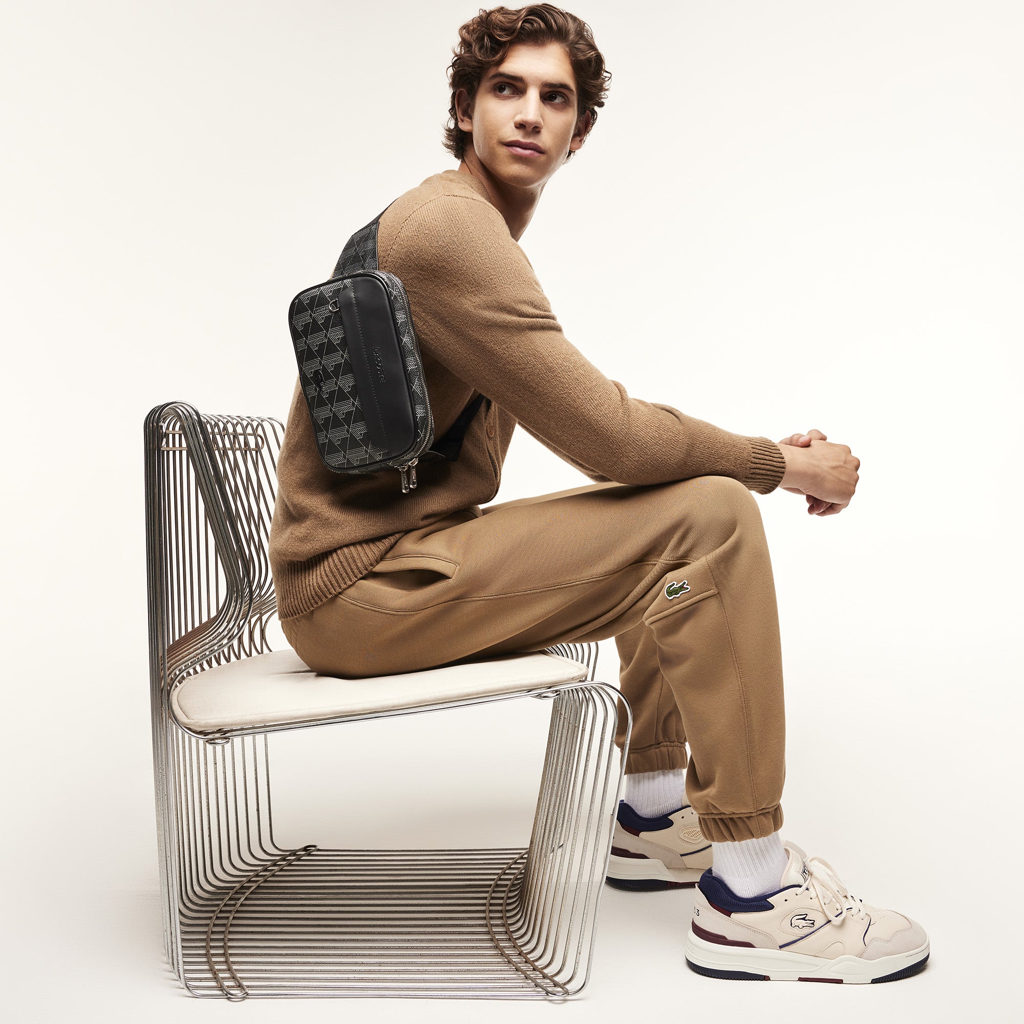 Men's The Blend Monogram Print Body Bag