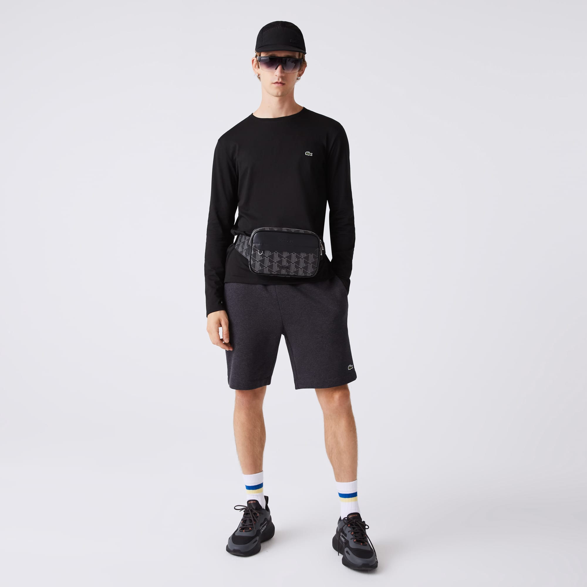 Men's The Blend Monogram Print Body Bag