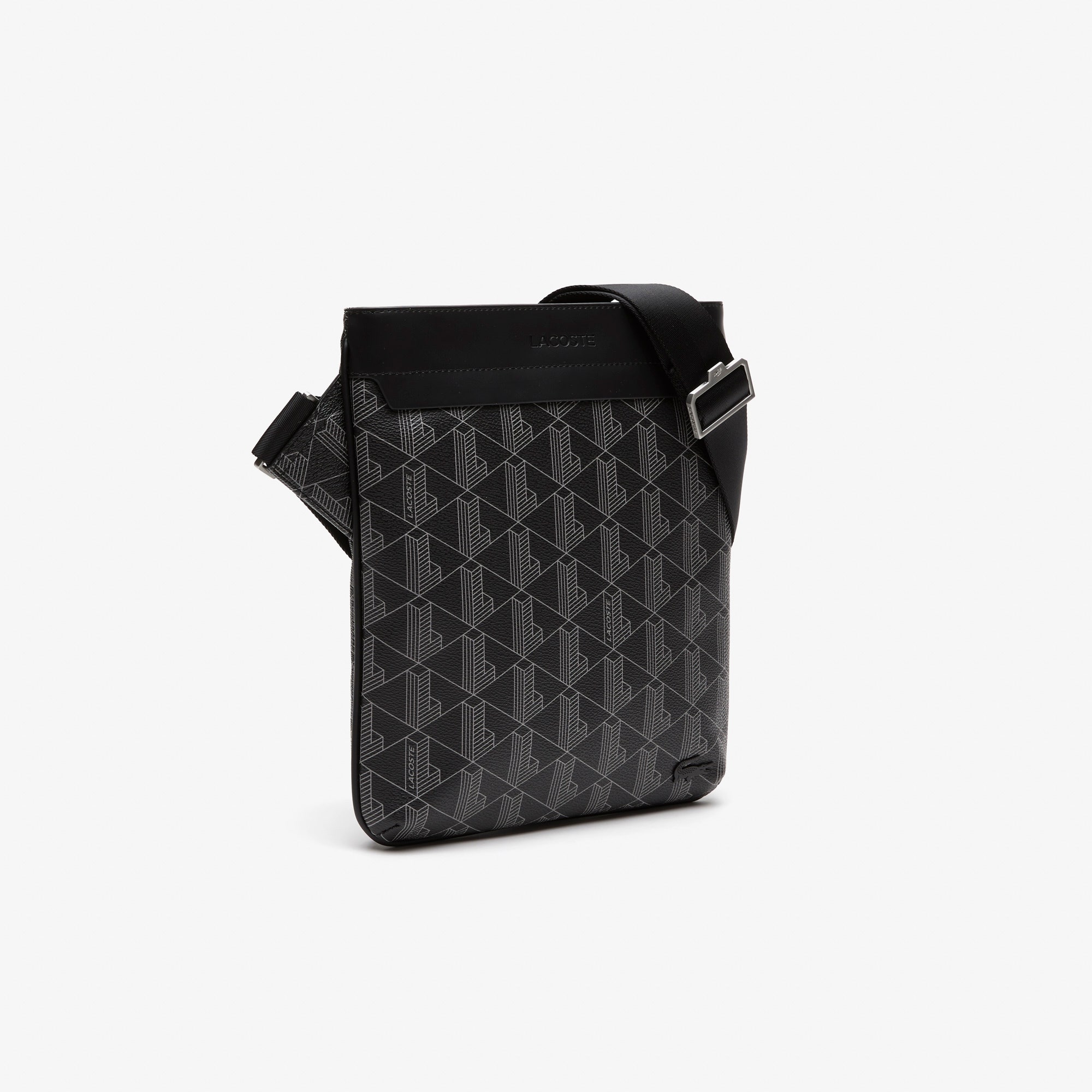 Men's Lacoste The Blend Monogram Print Shoulder Bag