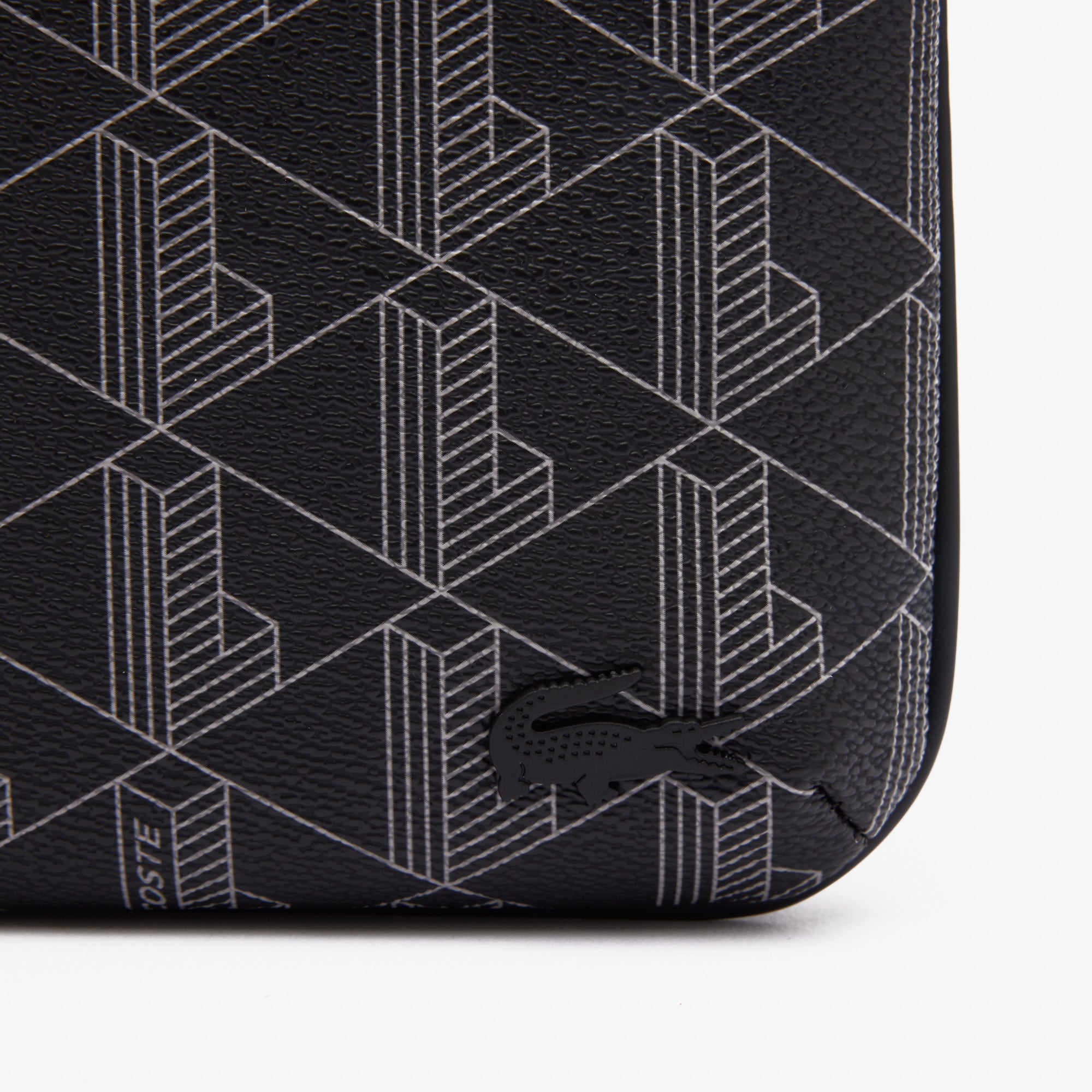 Men's Lacoste The Blend Monogram Print Shoulder Bag
