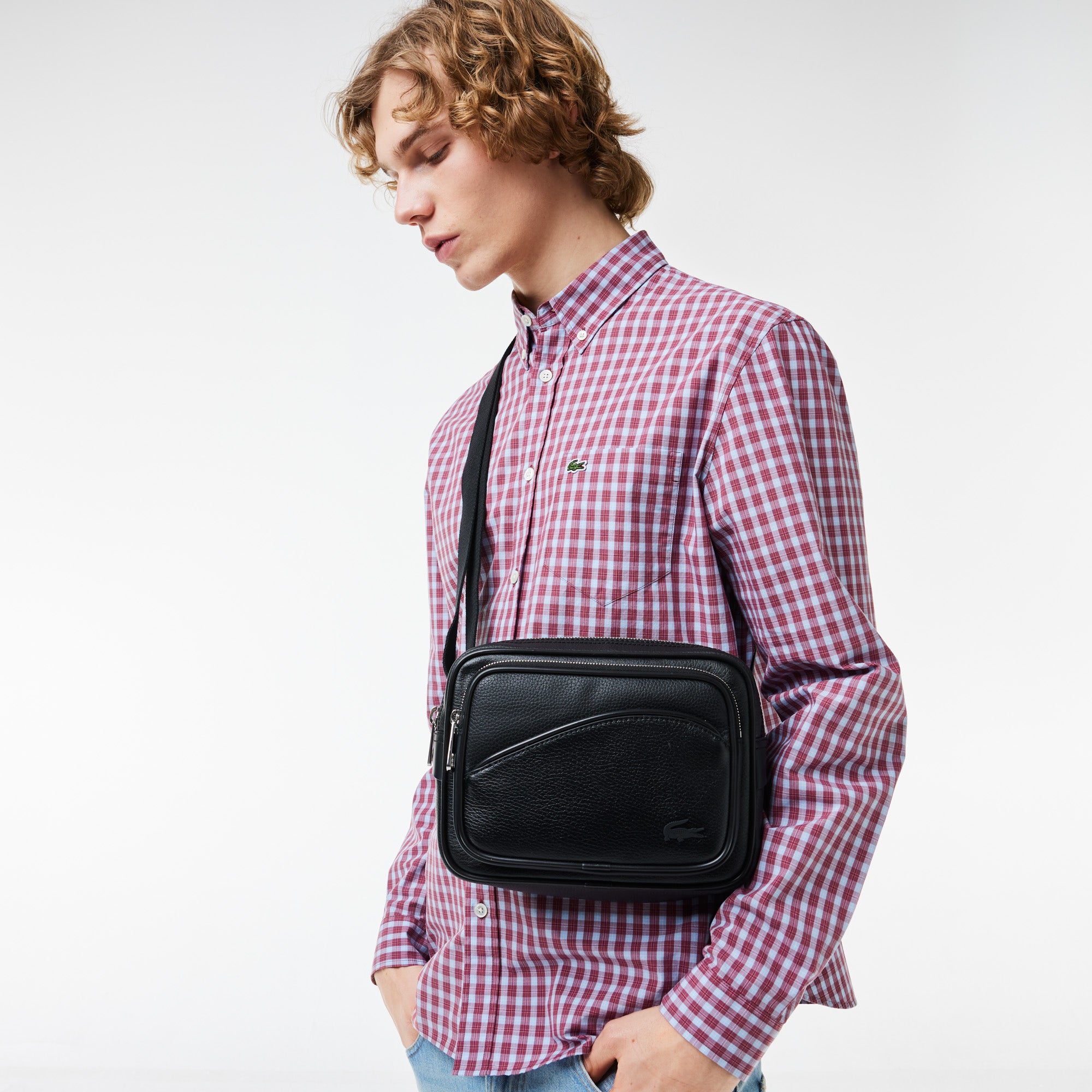 Angy Leather Reporter Bag