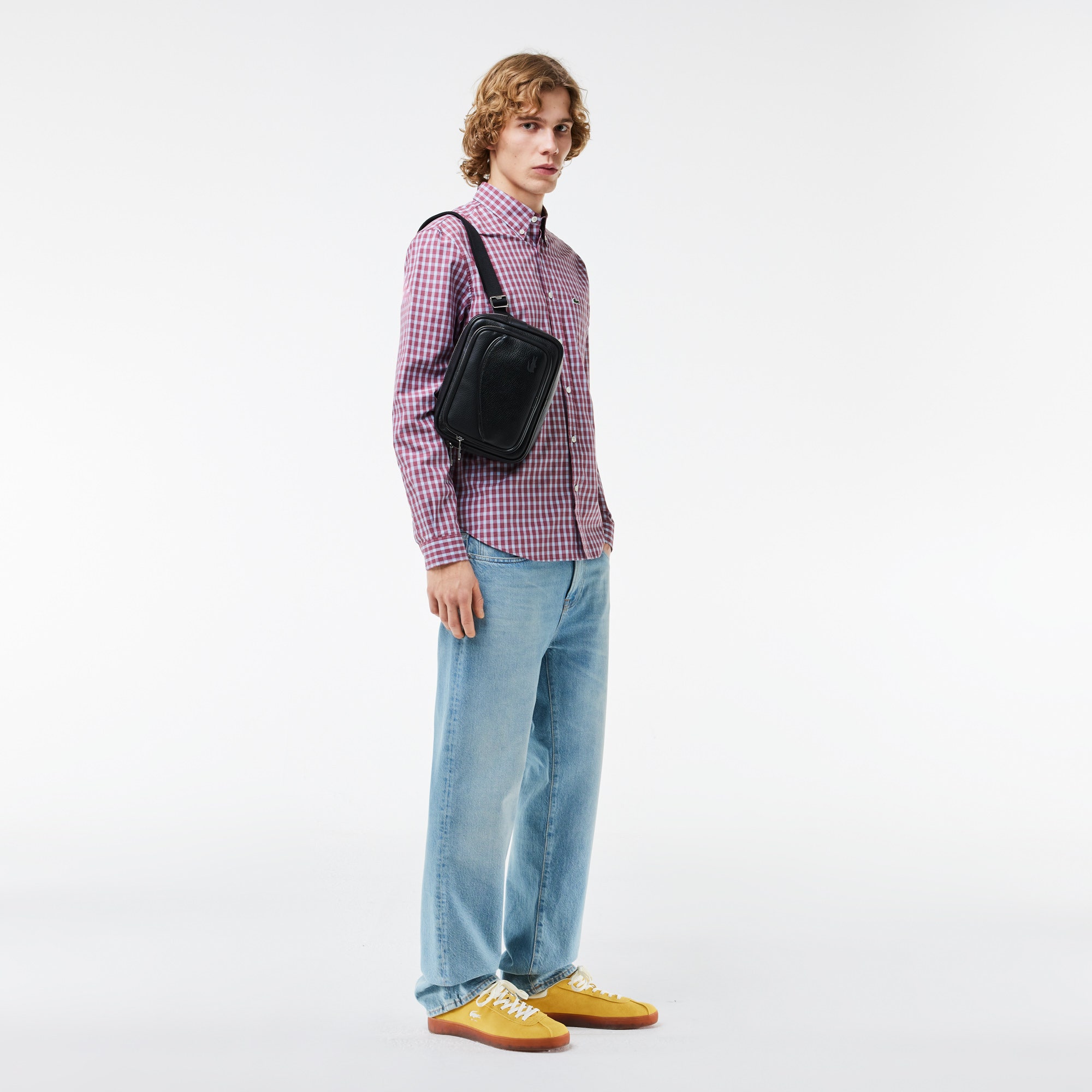 Angy Leather Reporter Bag