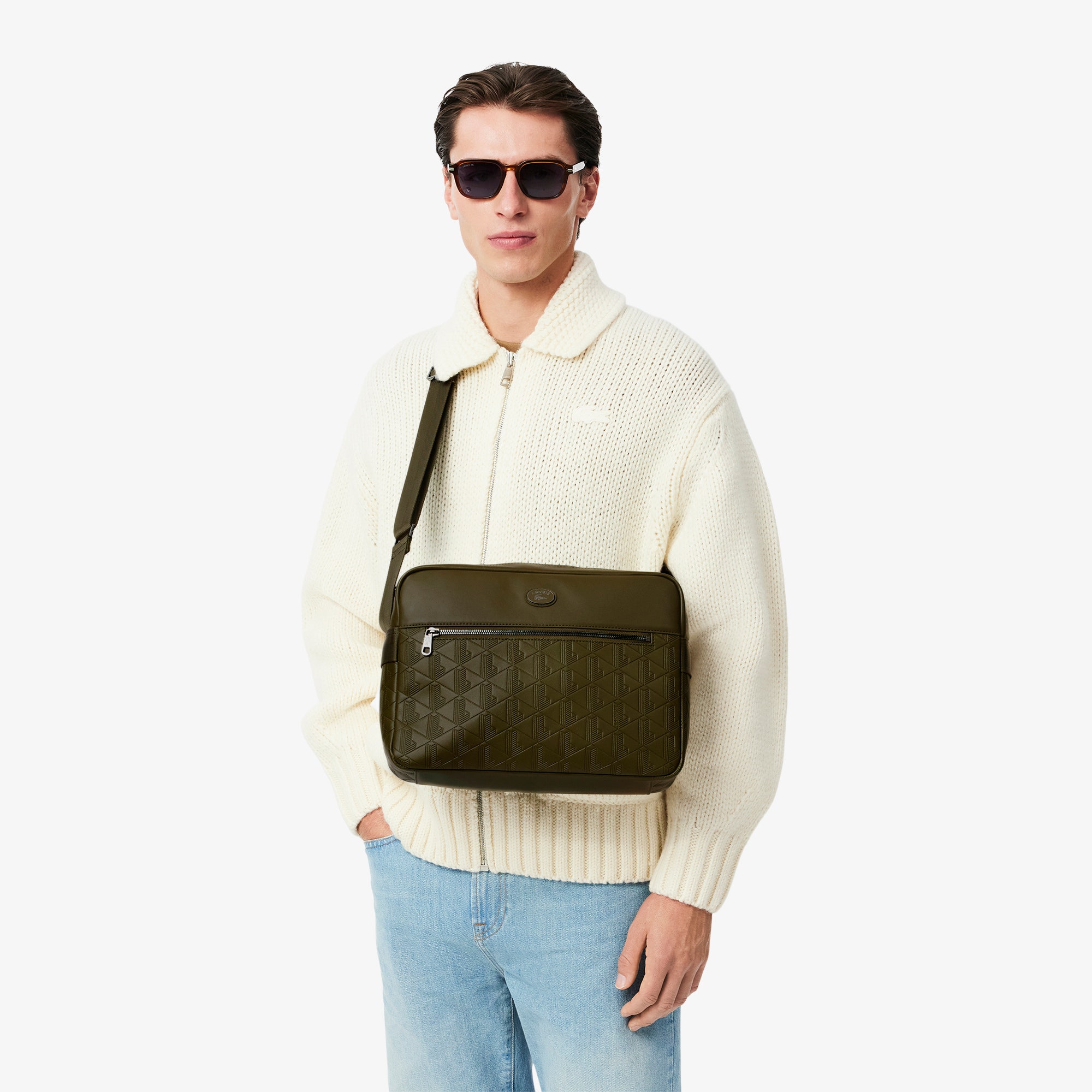 Nomogramme Leather Reporter Bag