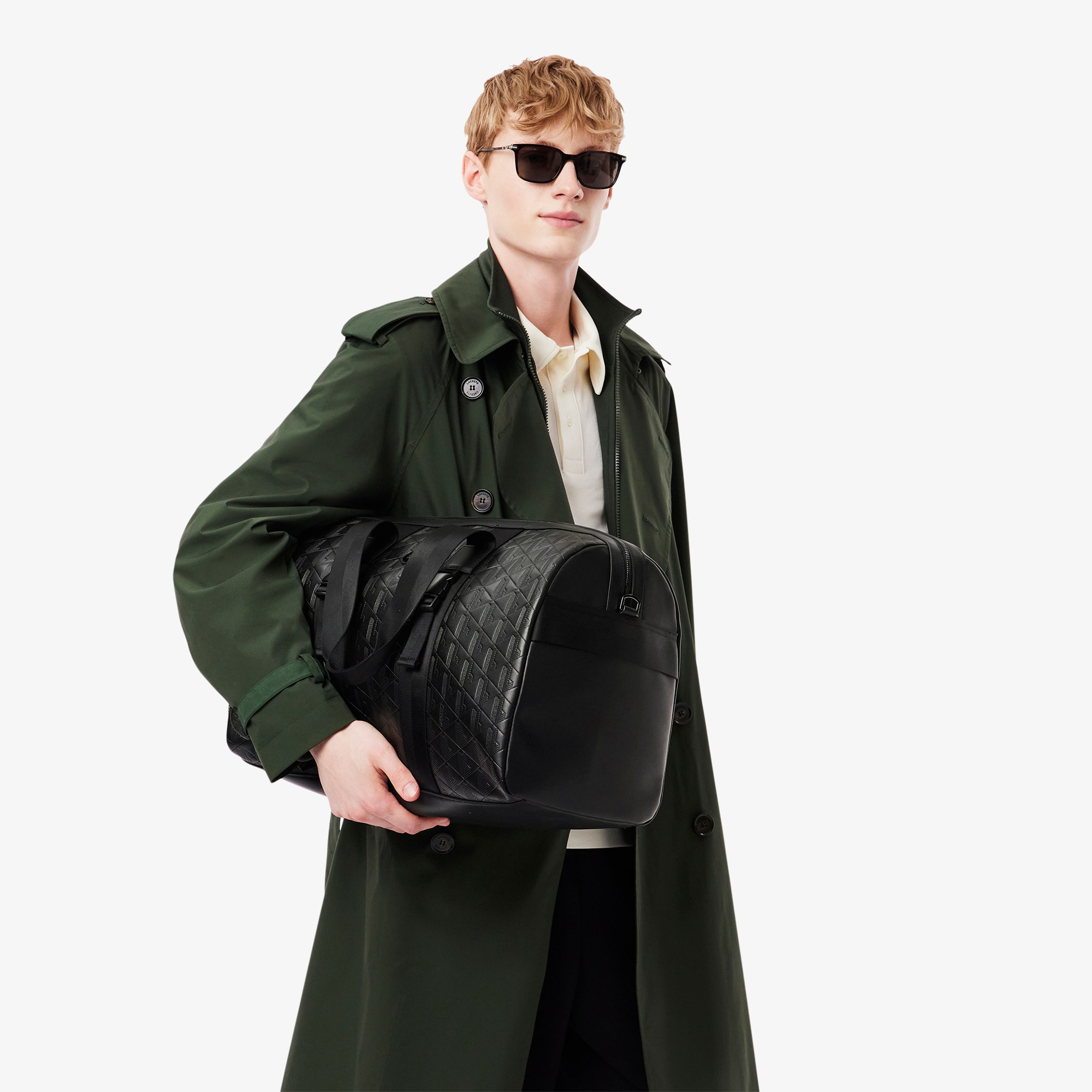 Large Nomogramme Leather Weekend Bag
