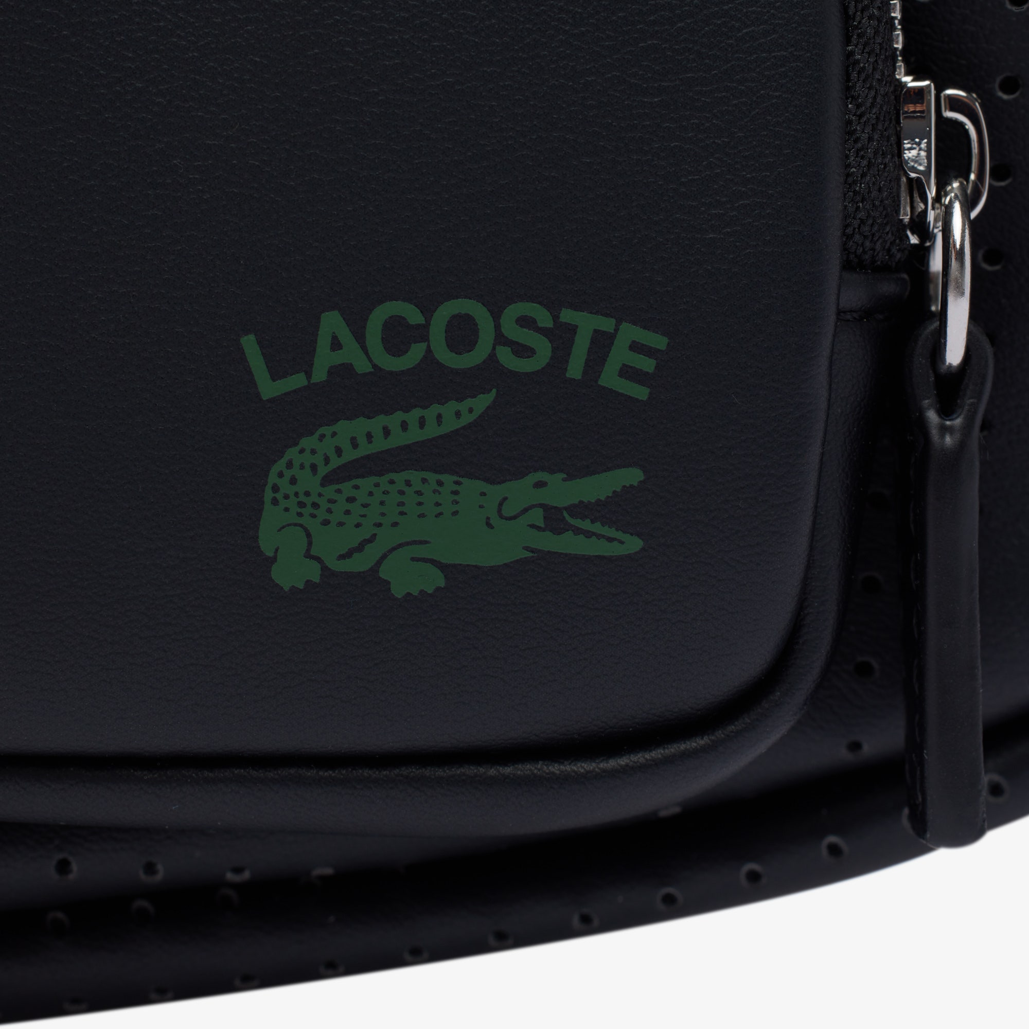 Unisex Lacoste Perforated Shoulder Bag - Small