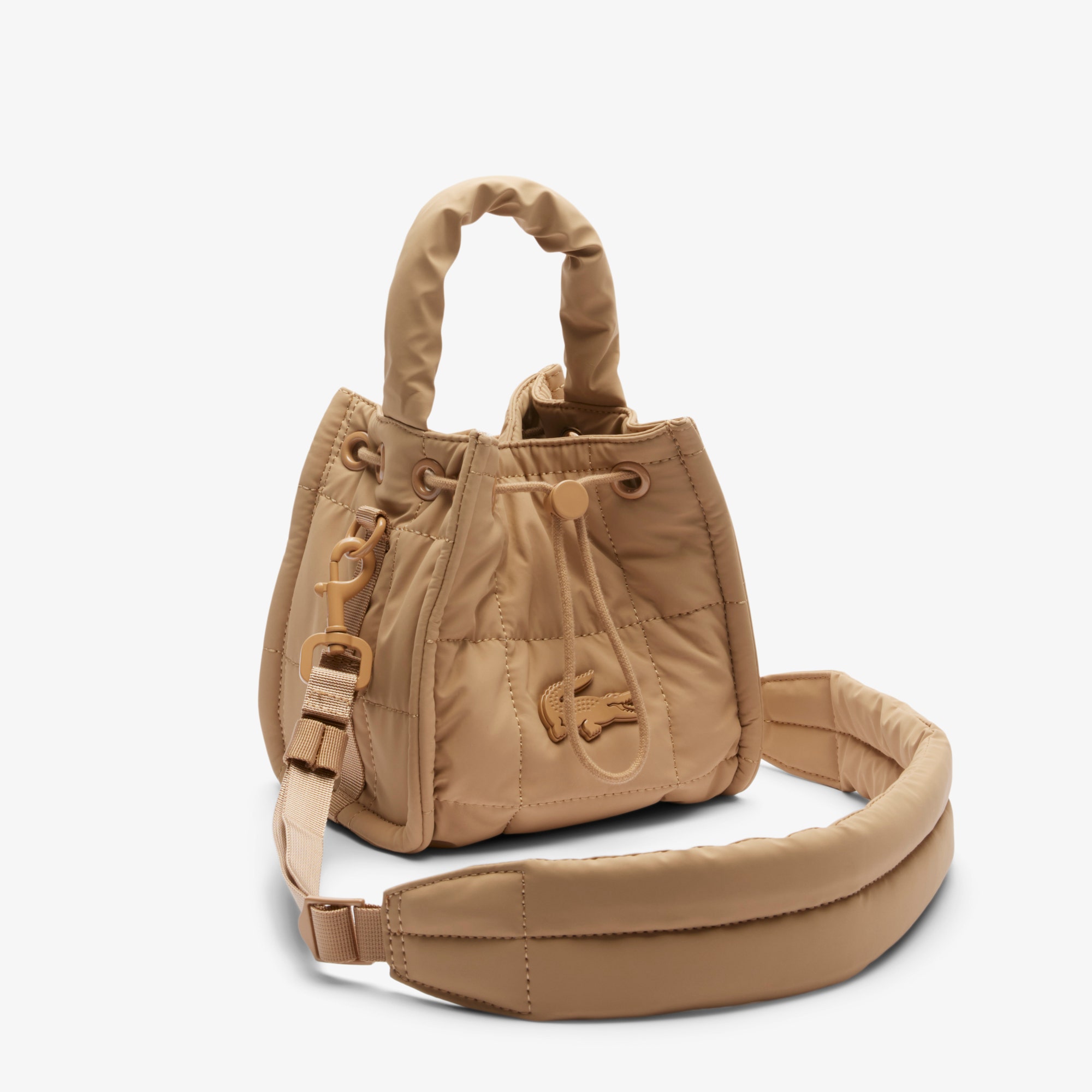 Small Nylia Quilted Bucket Bag