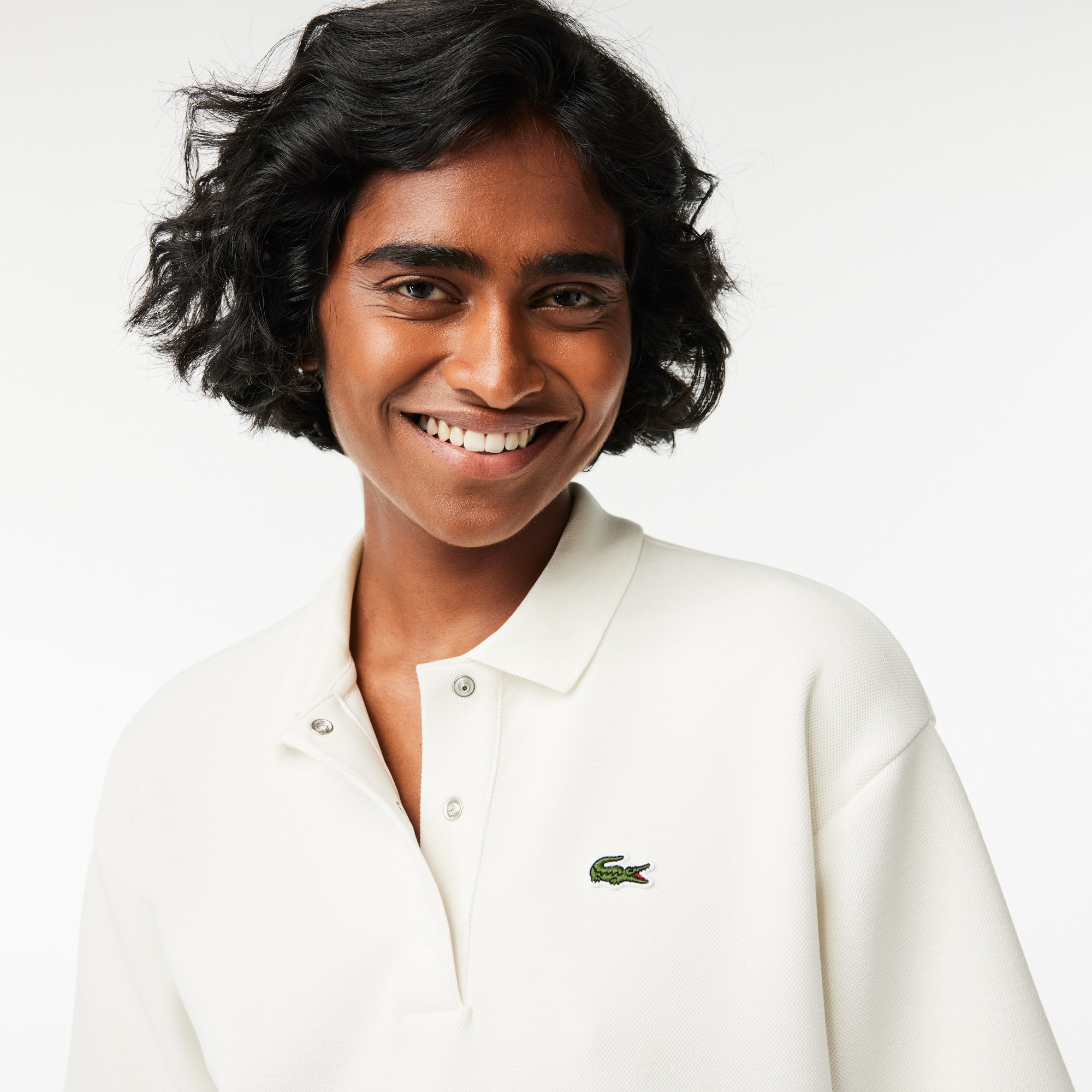 Oversized Pique Polo Shirt