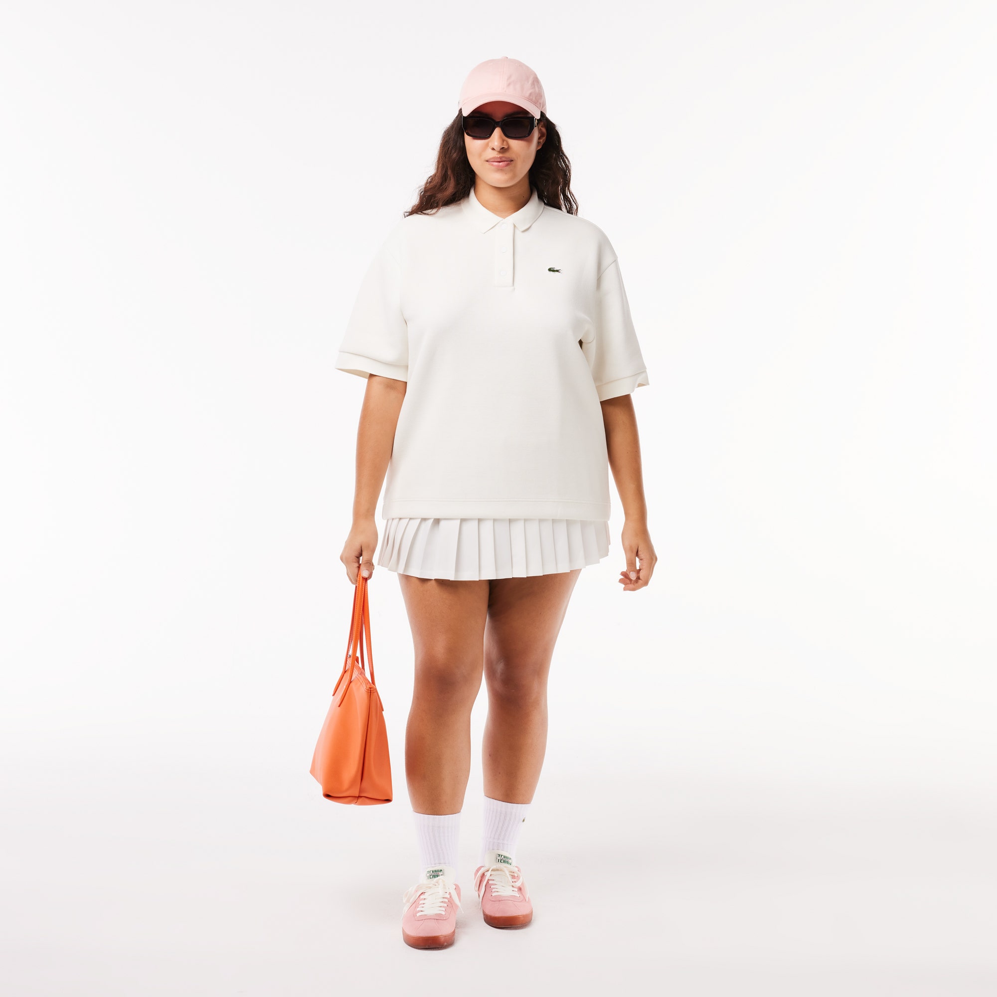 Oversized Pique Polo Shirt