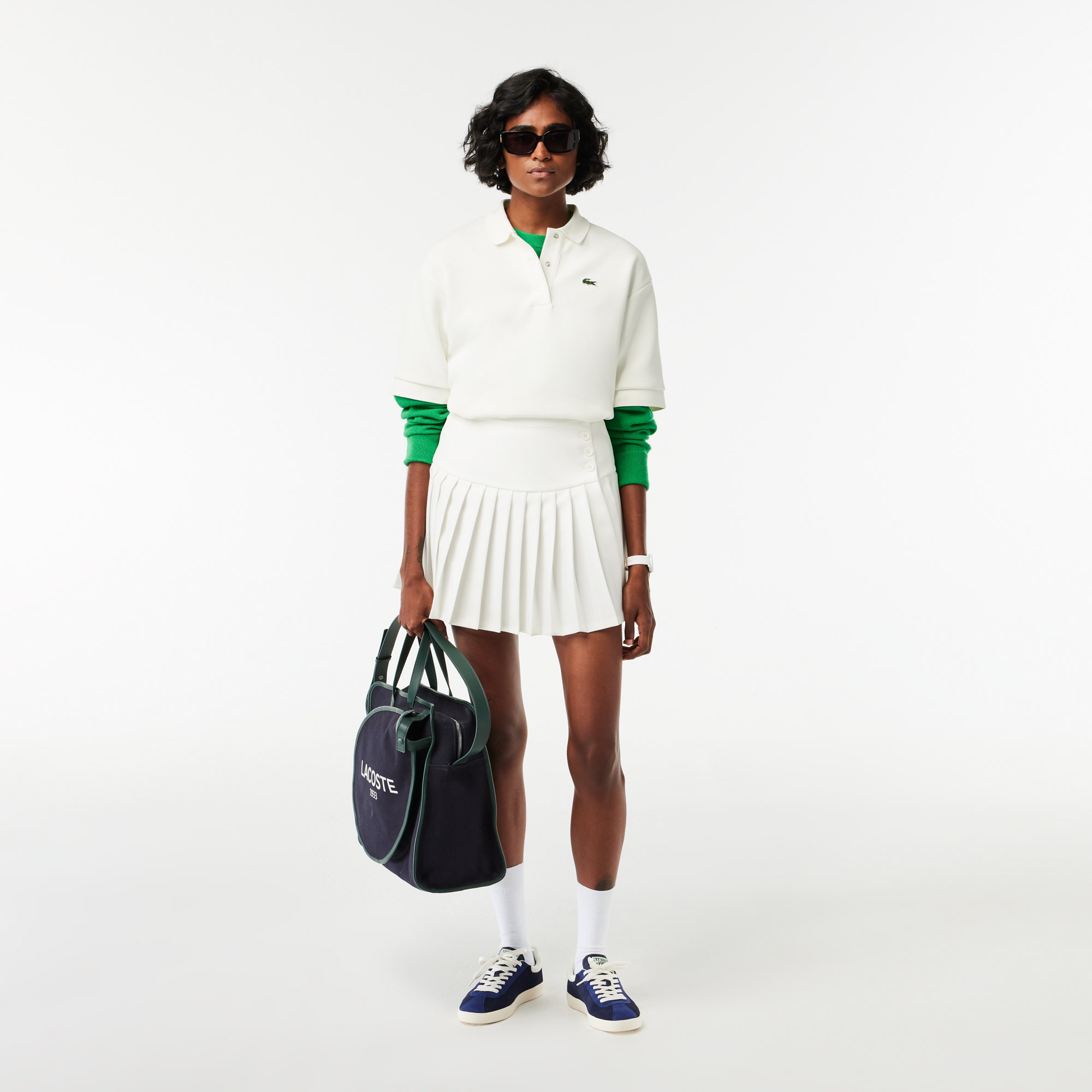 Oversized Pique Polo Shirt