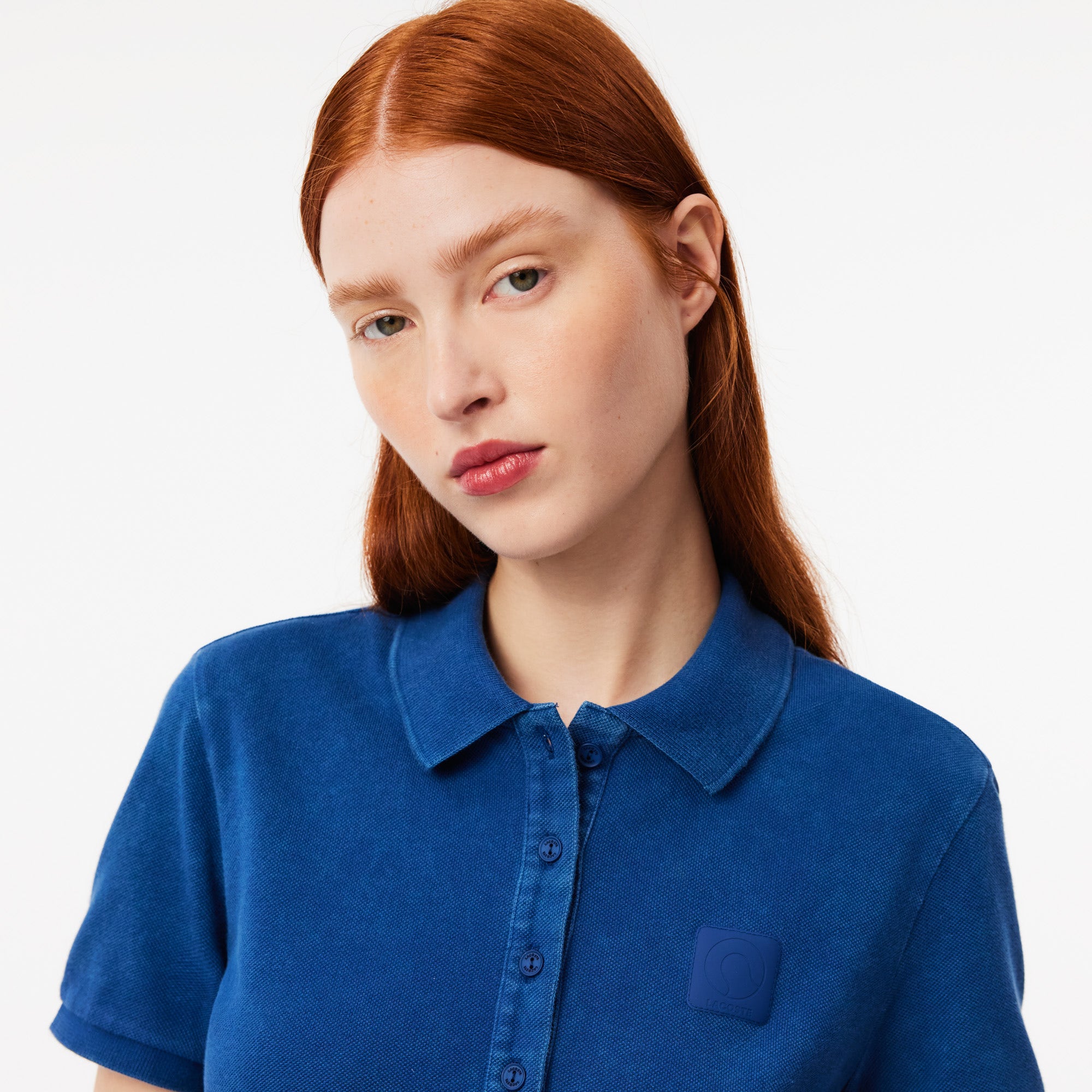 Wash Effect Pique Polo Shirt