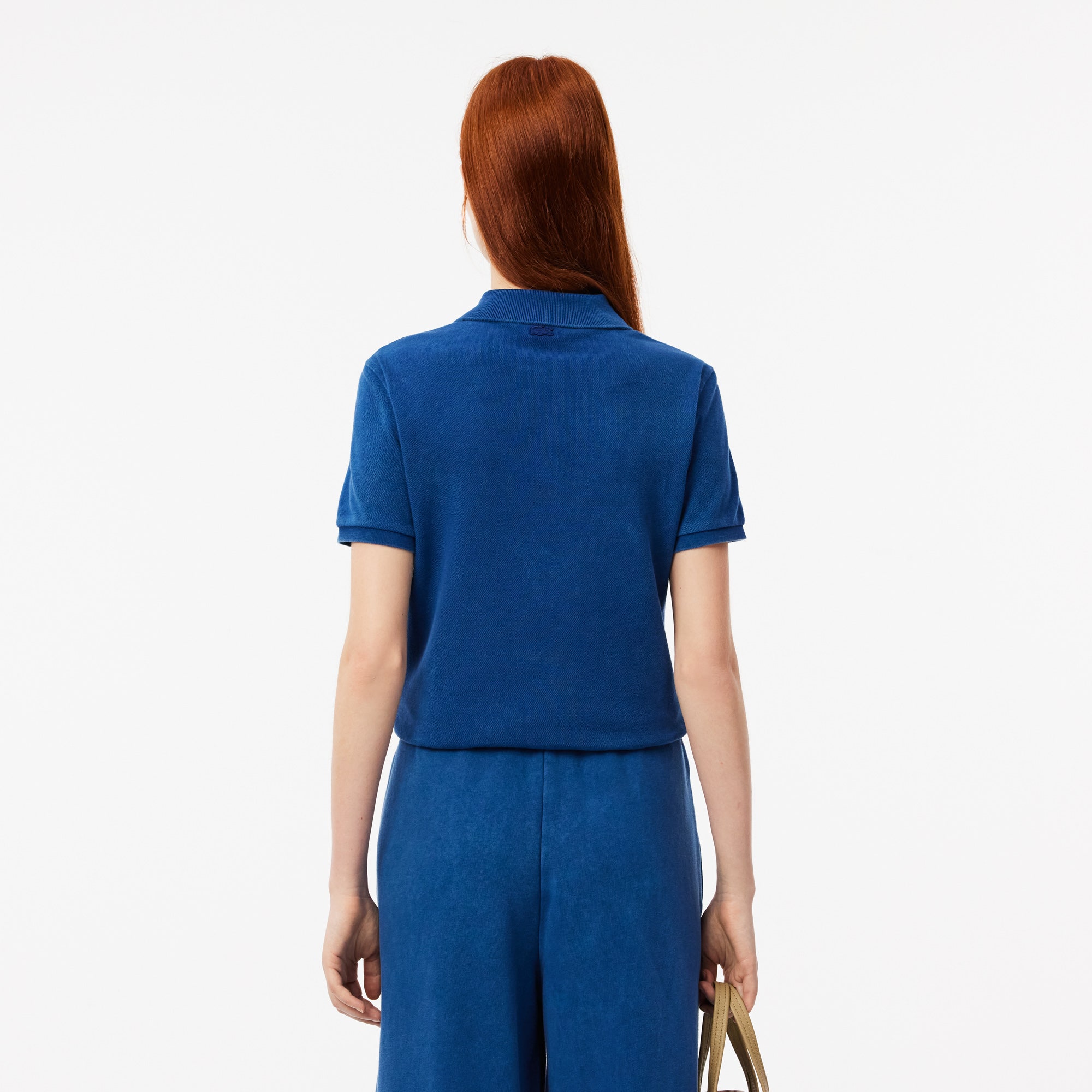 Wash Effect Pique Polo Shirt