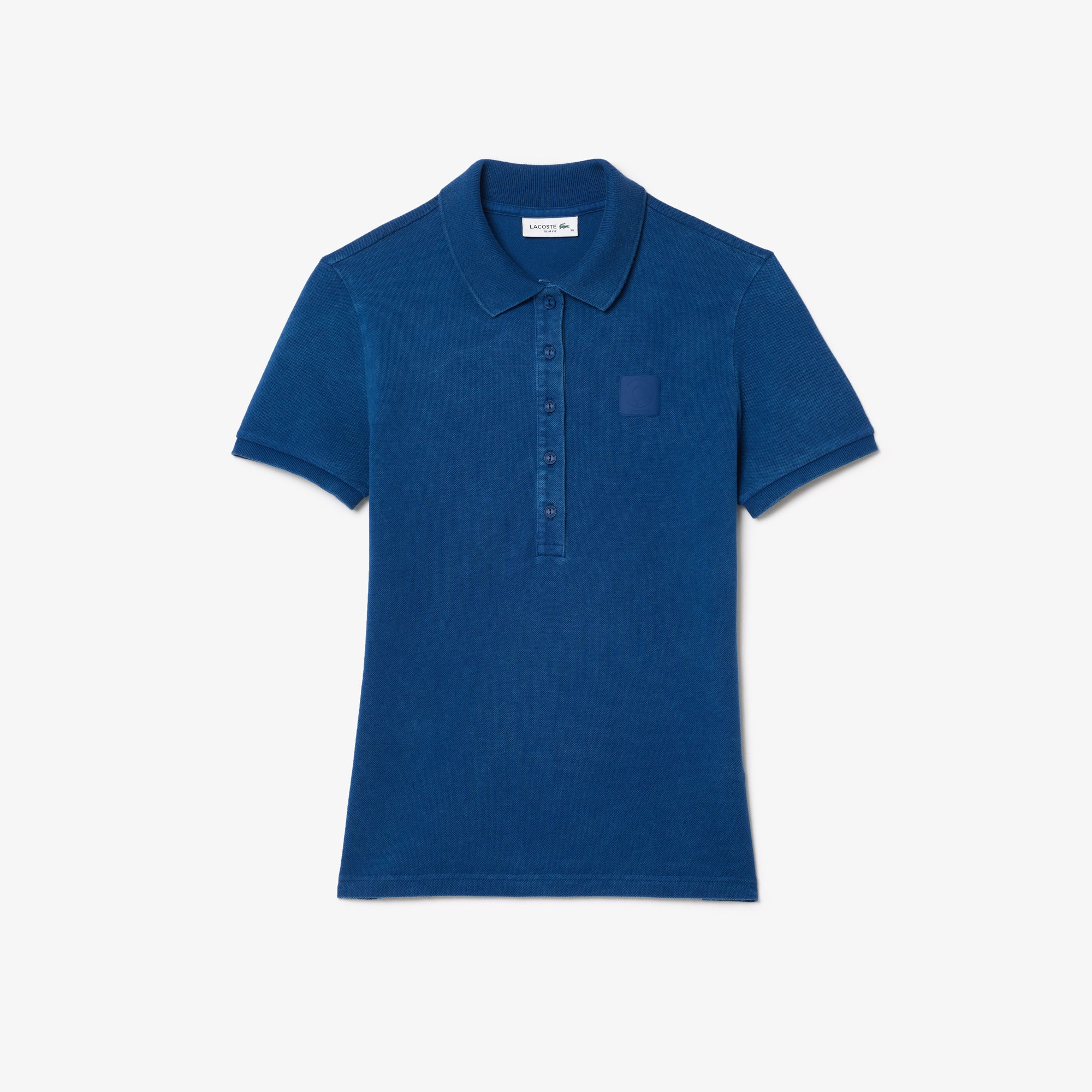 Wash Effect Pique Polo Shirt
