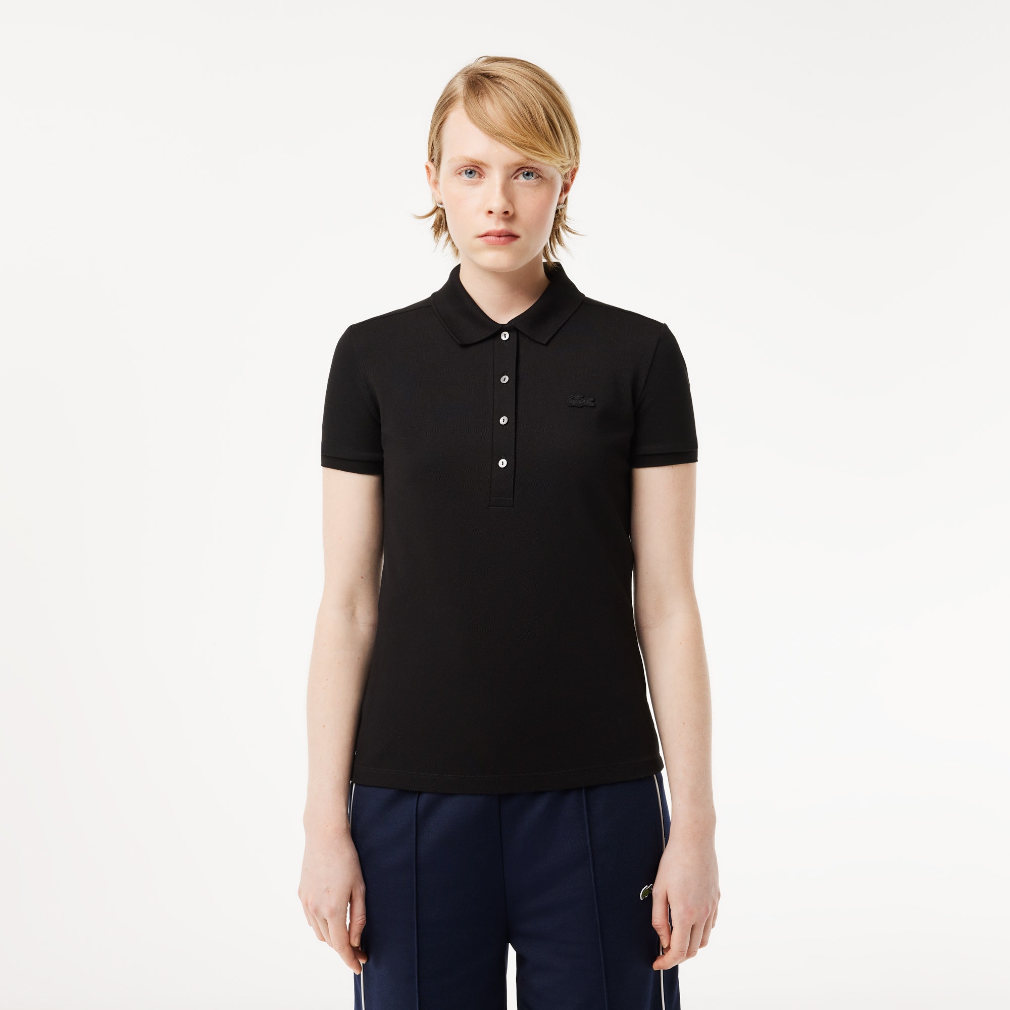 L.12.D Slim Fit Stretch Mini Pique Polo Shirt
