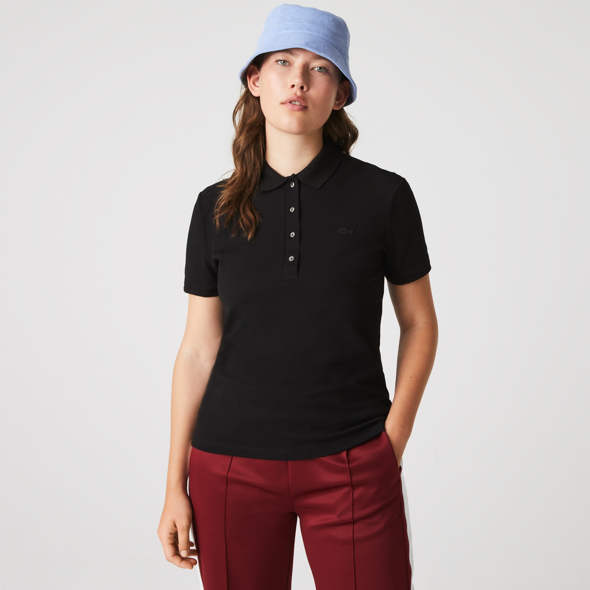 L.12.D Slim Fit Stretch Mini Pique Polo Shirt