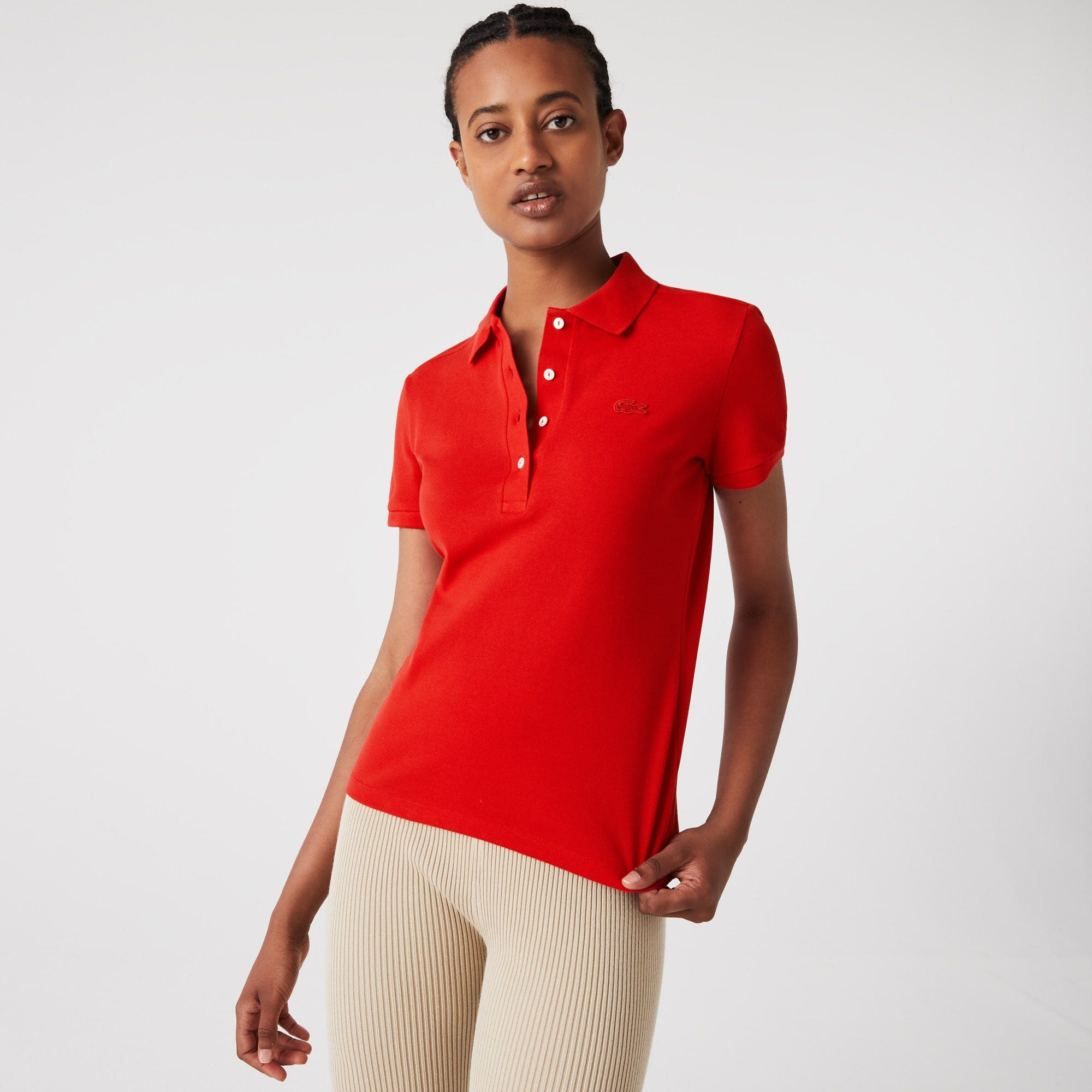 L.12.D Slim Fit Stretch Mini Pique Polo Shirt