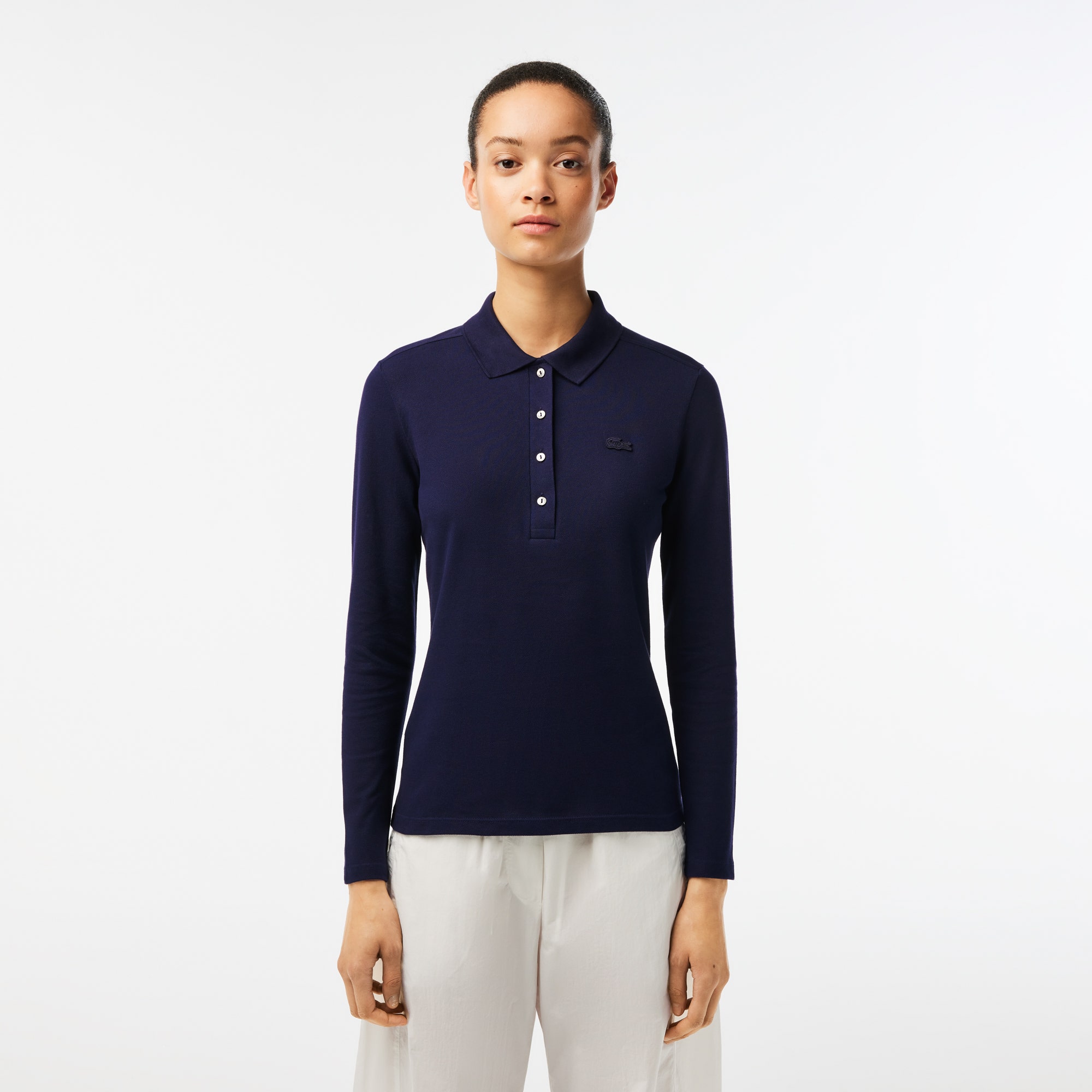 Women's Slim fit Stretch Pique Lacoste Polo Shirt