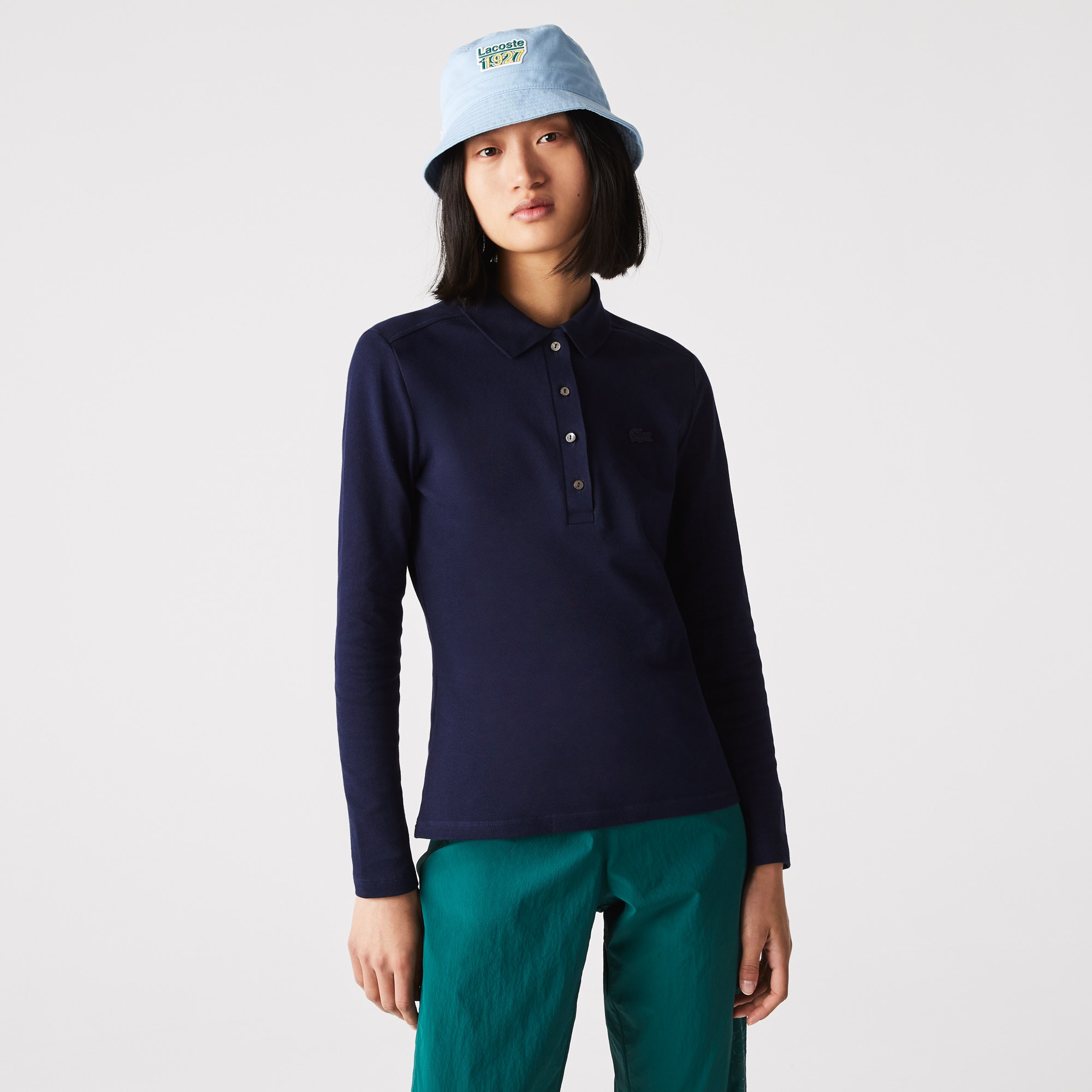 Women's Slim fit Stretch Pique Lacoste Polo Shirt