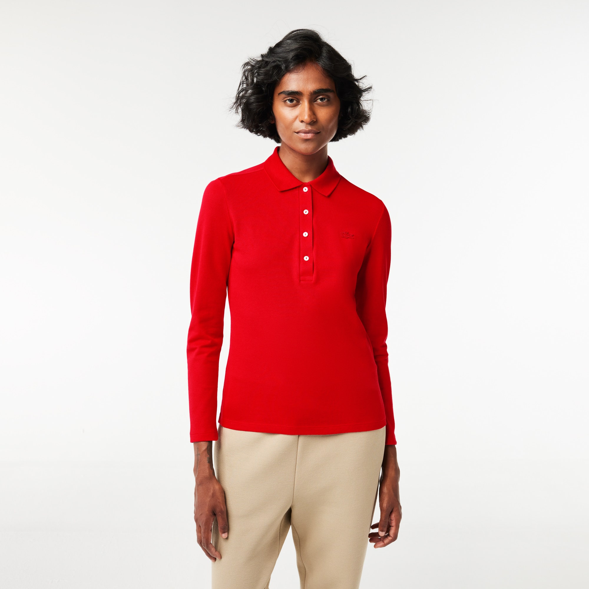 Women's Slim fit Stretch Pique Lacoste Polo Shirt