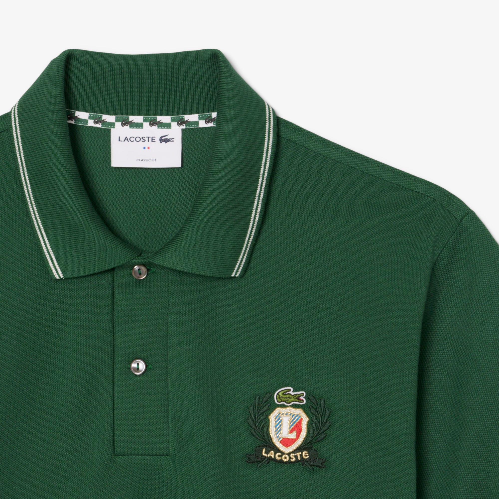 Classic Fit L.12.12 Embroidered Shield Polo Shirt