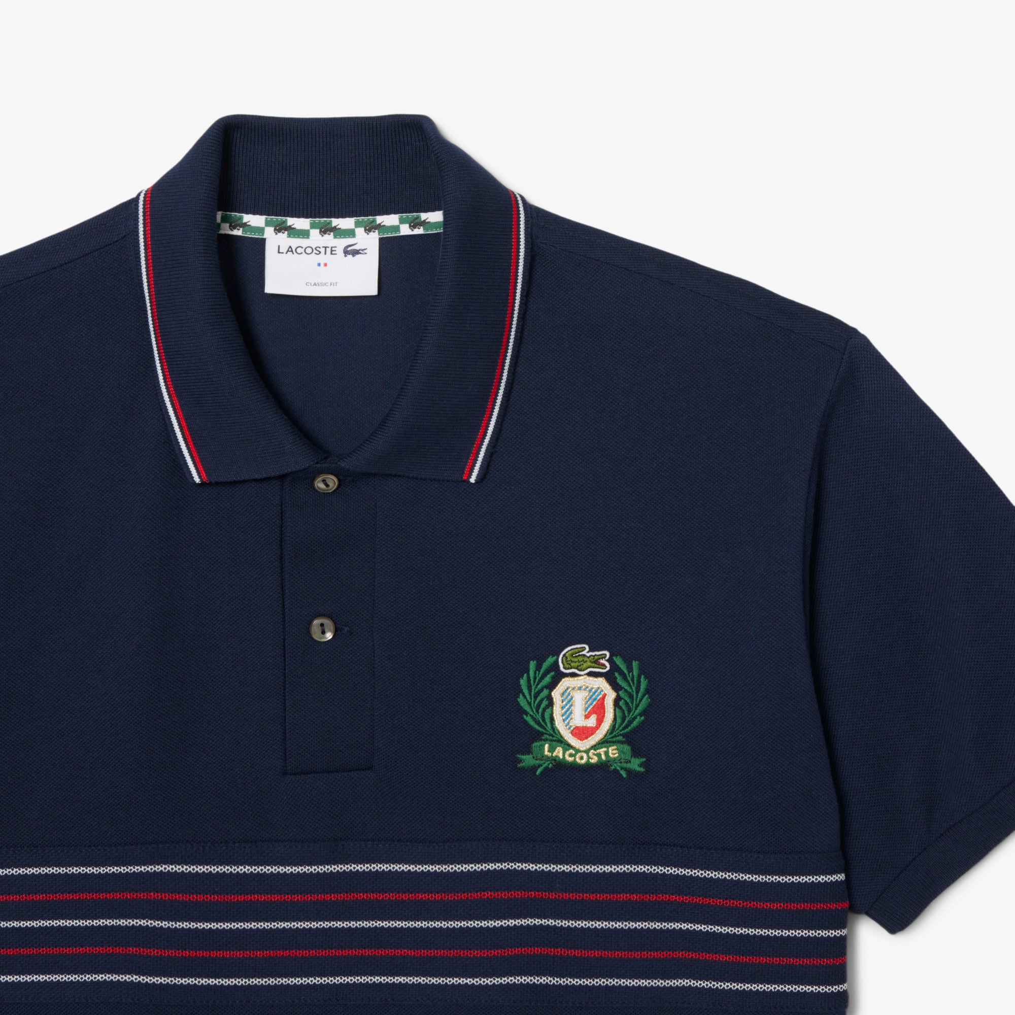 Classic Fit L.12.12 Embroidered Shield Polo Shirt