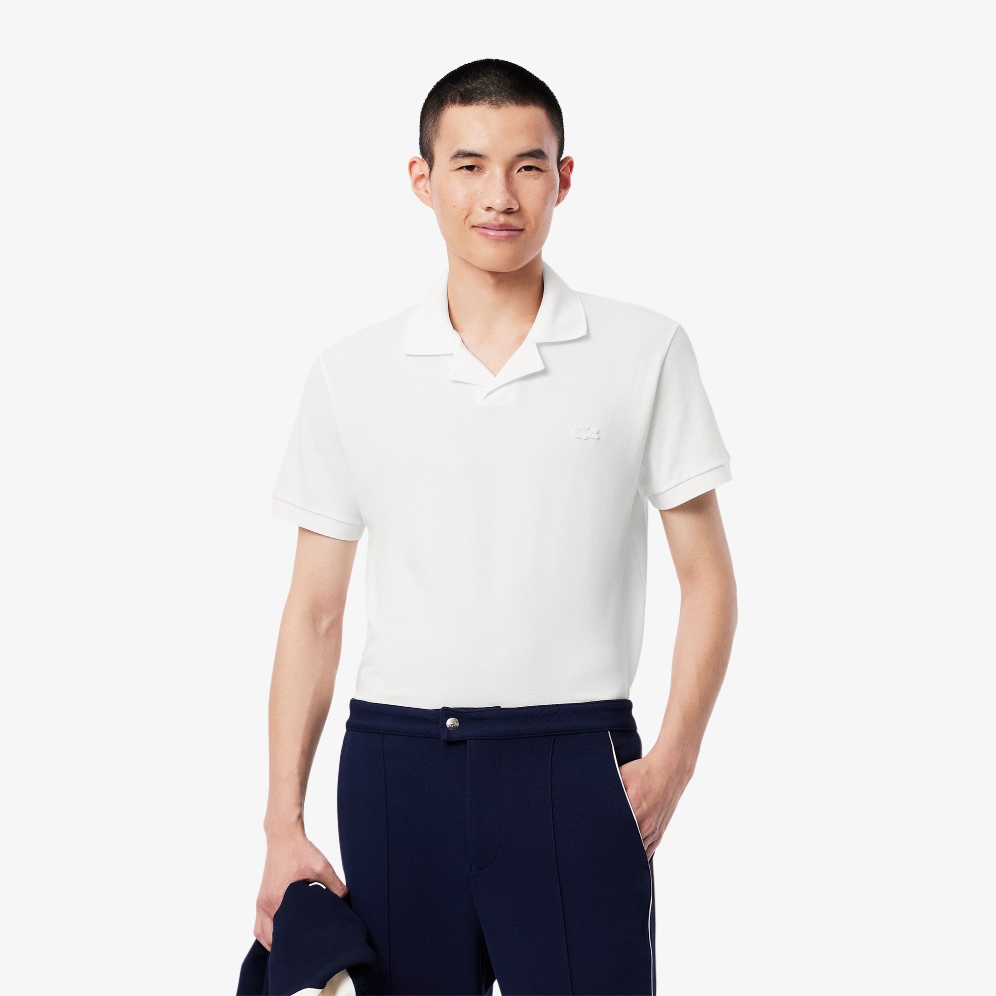 Classic Fit Open Neck Paris Polo Shirt