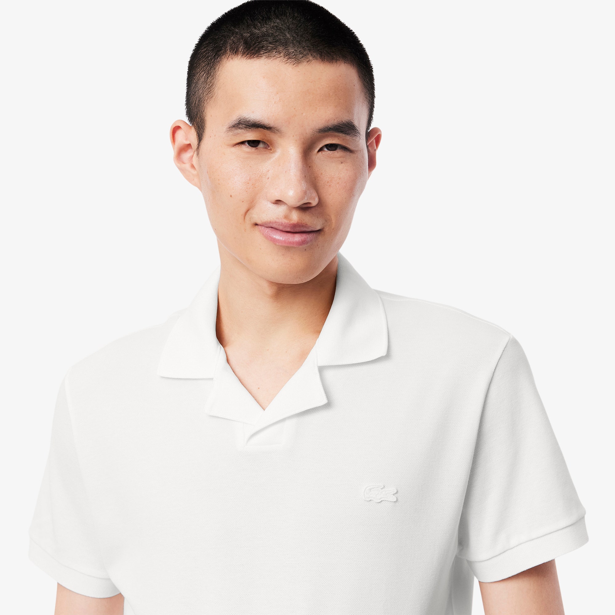Classic Fit Open Neck Paris Polo Shirt