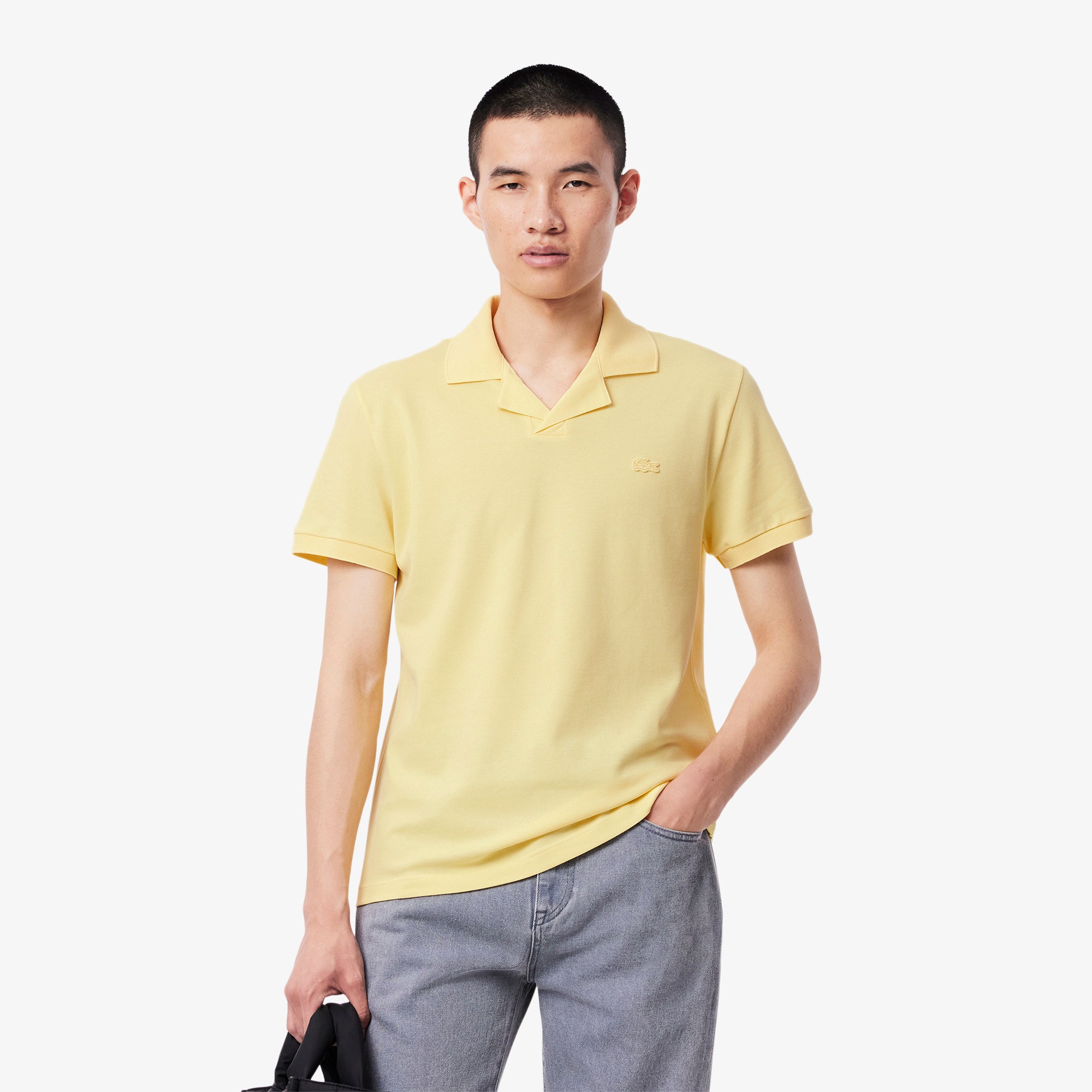 Classic Fit Open Neck Paris Polo Shirt