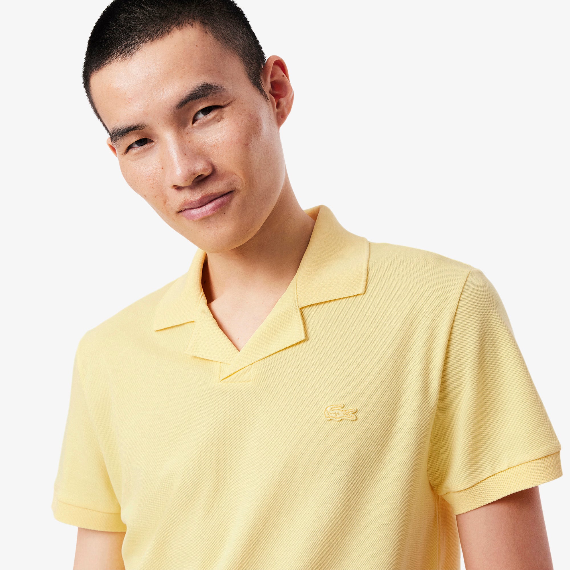 Classic Fit Open Neck Paris Polo Shirt