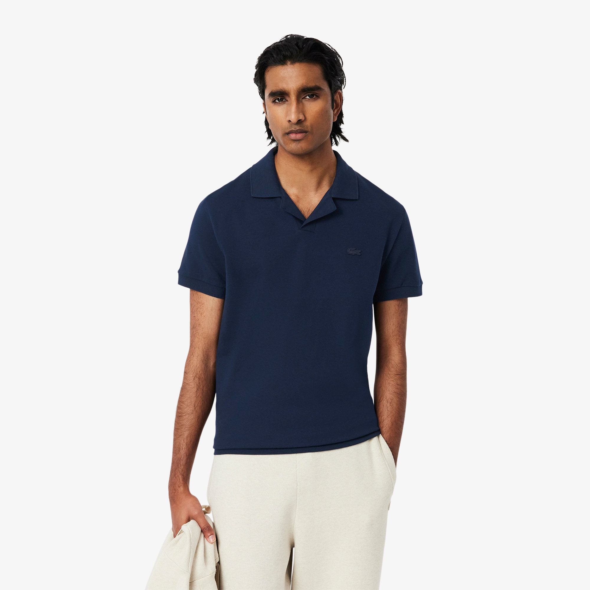 Classic Fit Open Neck Paris Polo Shirt