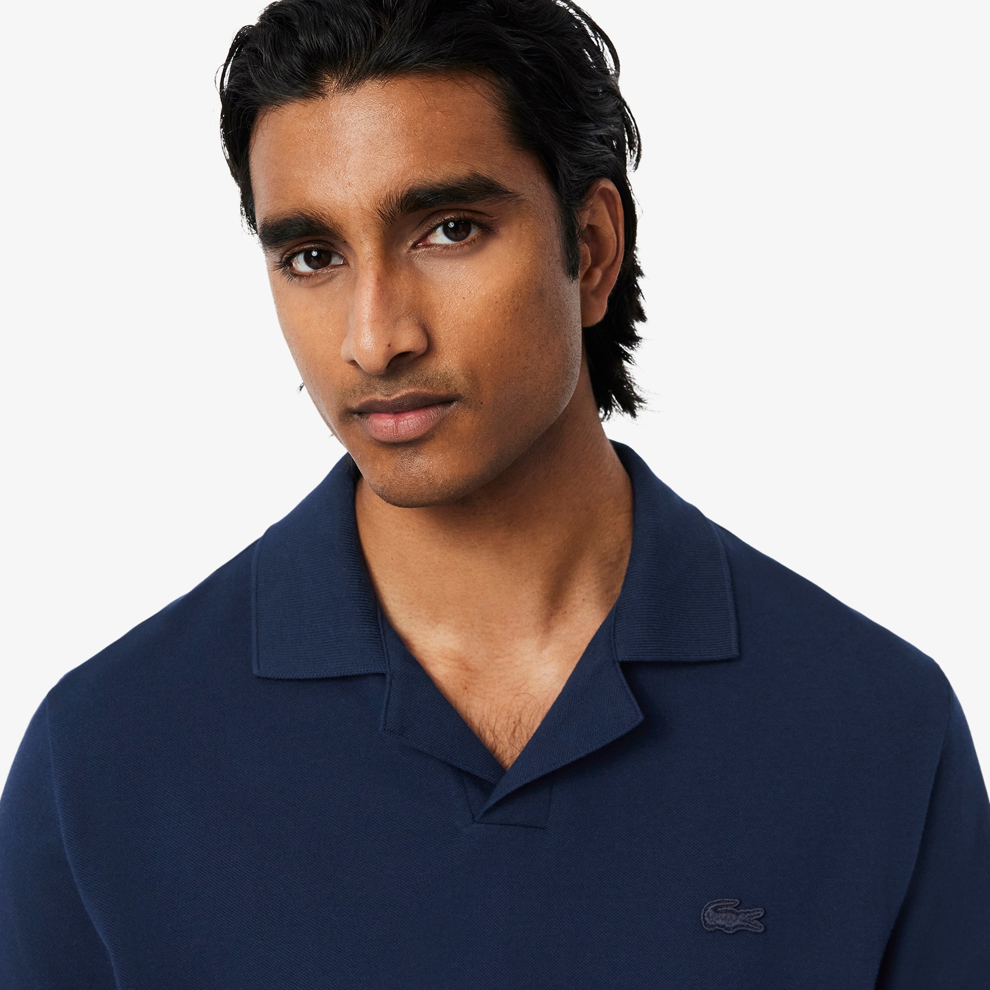 Classic Fit Open Neck Paris Polo Shirt