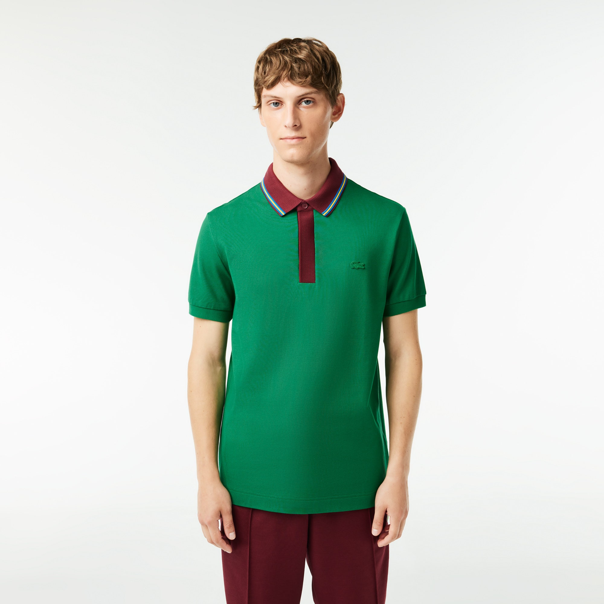 Smart Paris Regular Fit Contrast Neck Polo Shirt