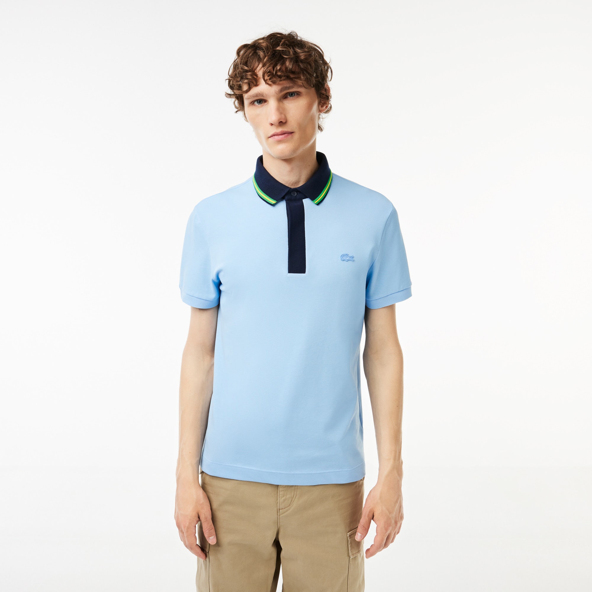 Smart Paris Regular Fit Contrast Neck Polo Shirt