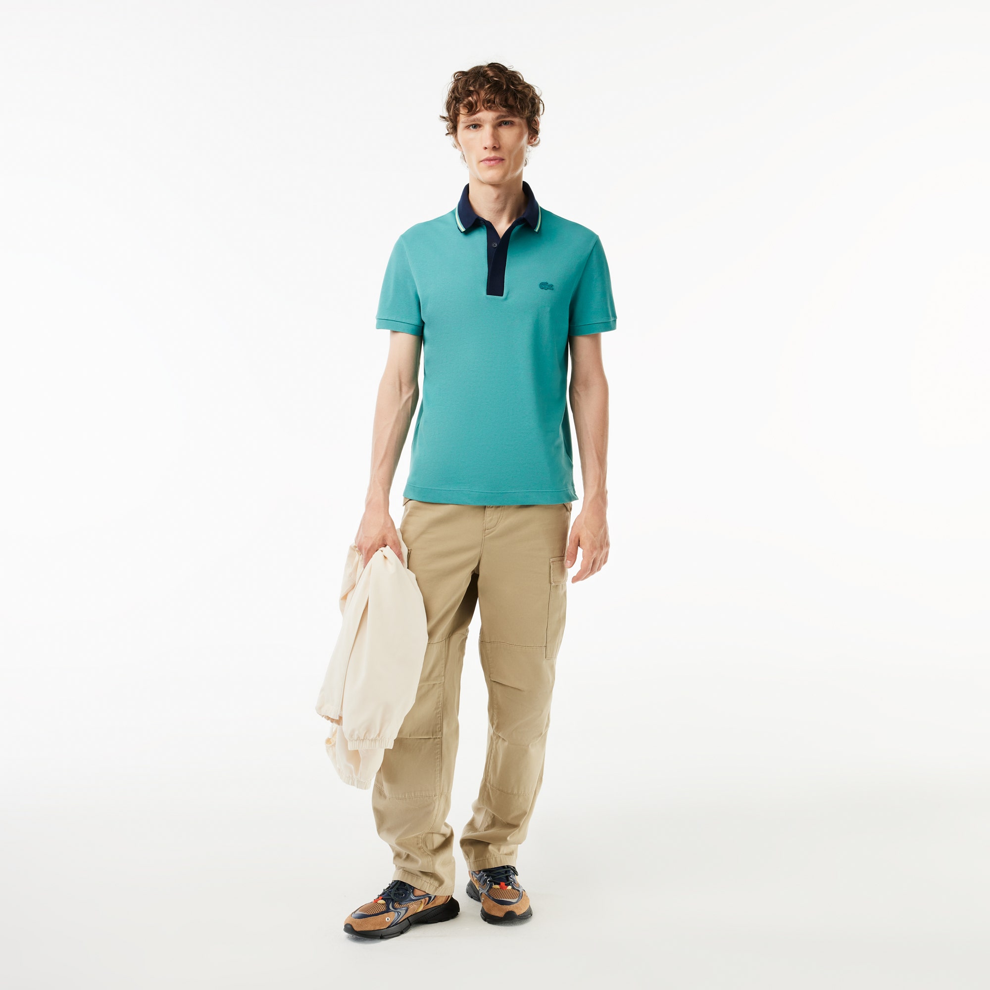 Smart Paris Regular Fit Contrast Neck Polo Shirt