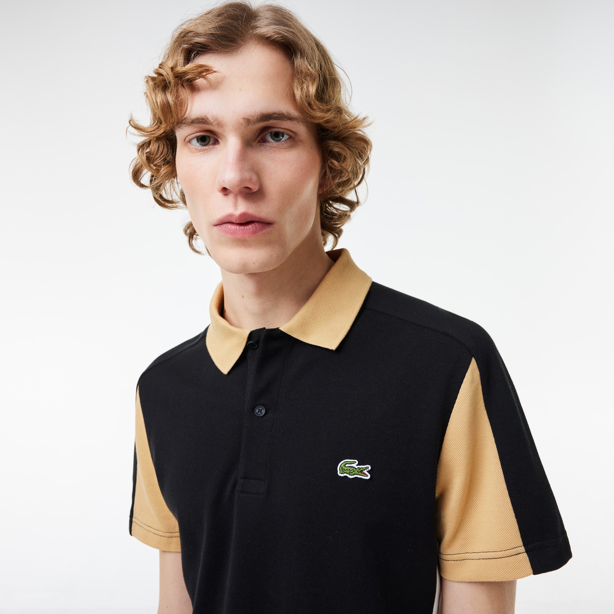 Regular Fit Colour-Block Polo Shirt