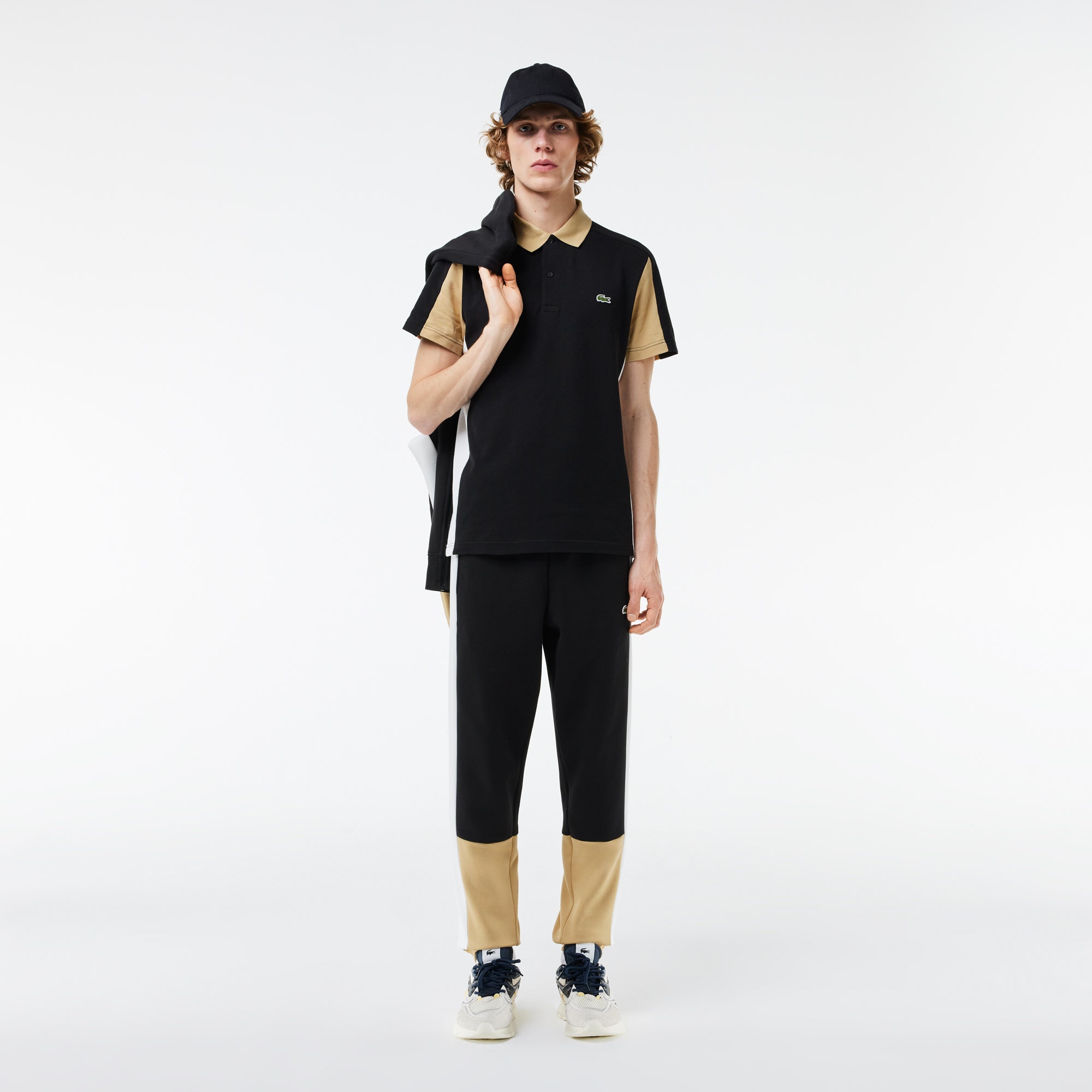 Regular Fit Colour-Block Polo Shirt