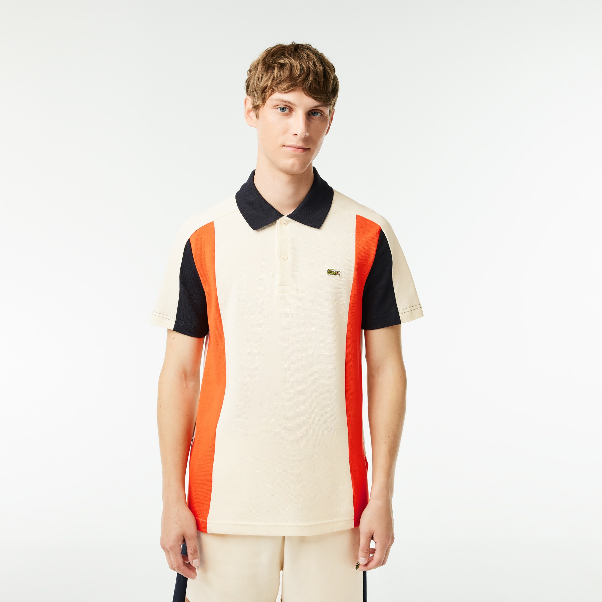 Regular Fit Colour-Block Polo Shirt