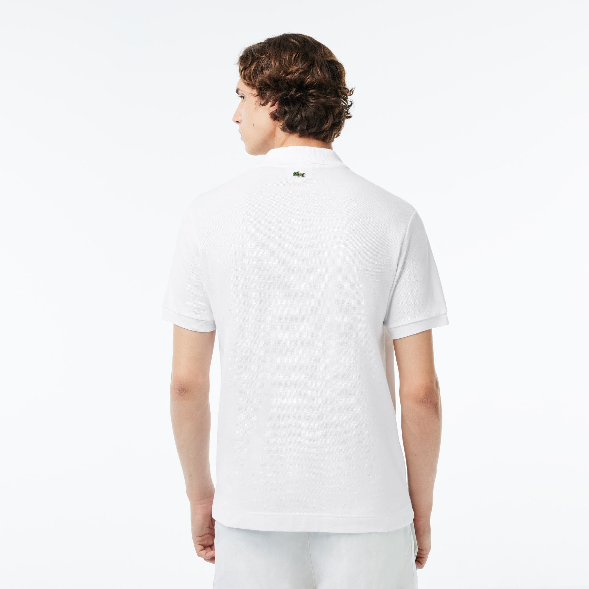 Cotton Pique L.12.12 Badge Detail Polo Shirt