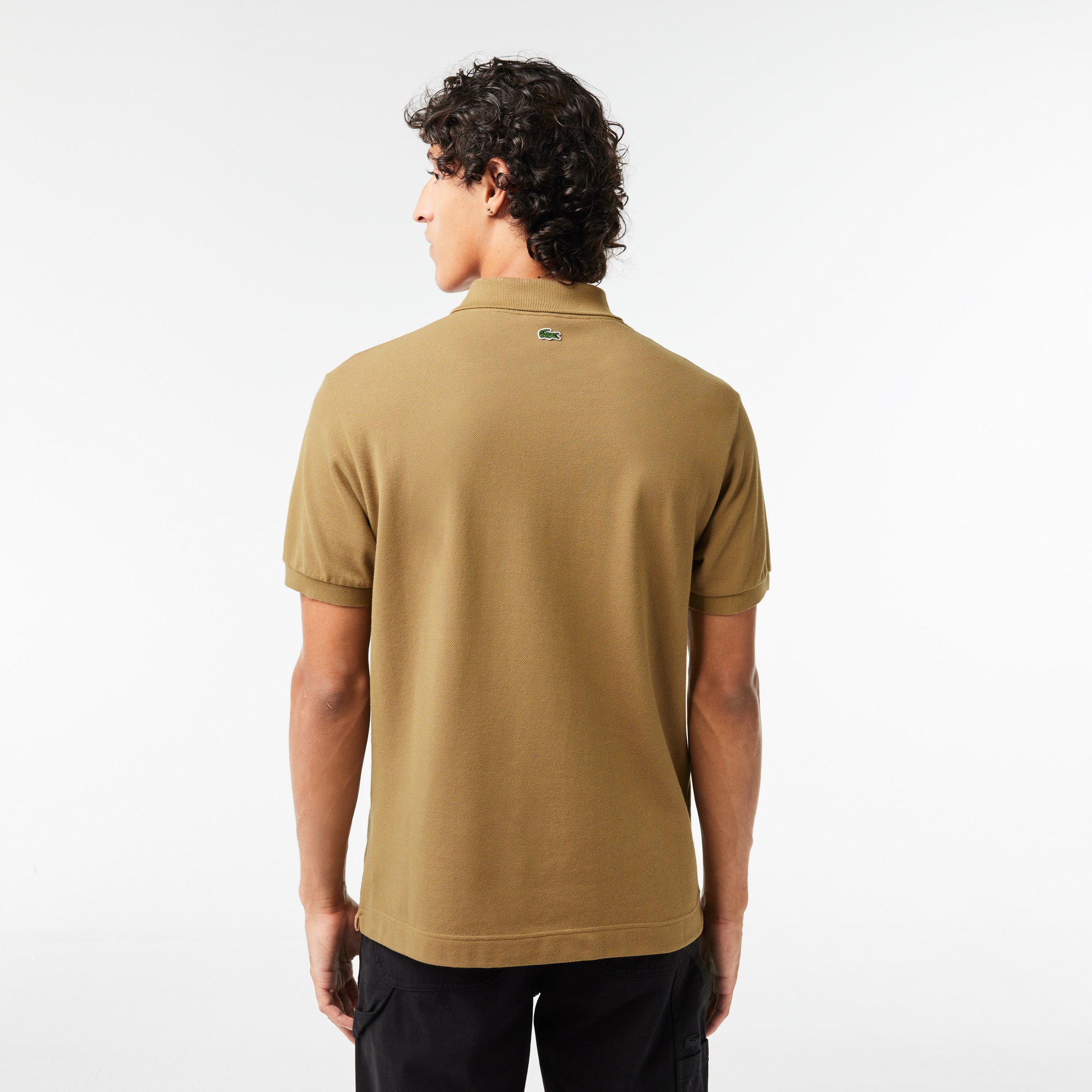 Cotton Pique L.12.12 Badge Detail Polo Shirt