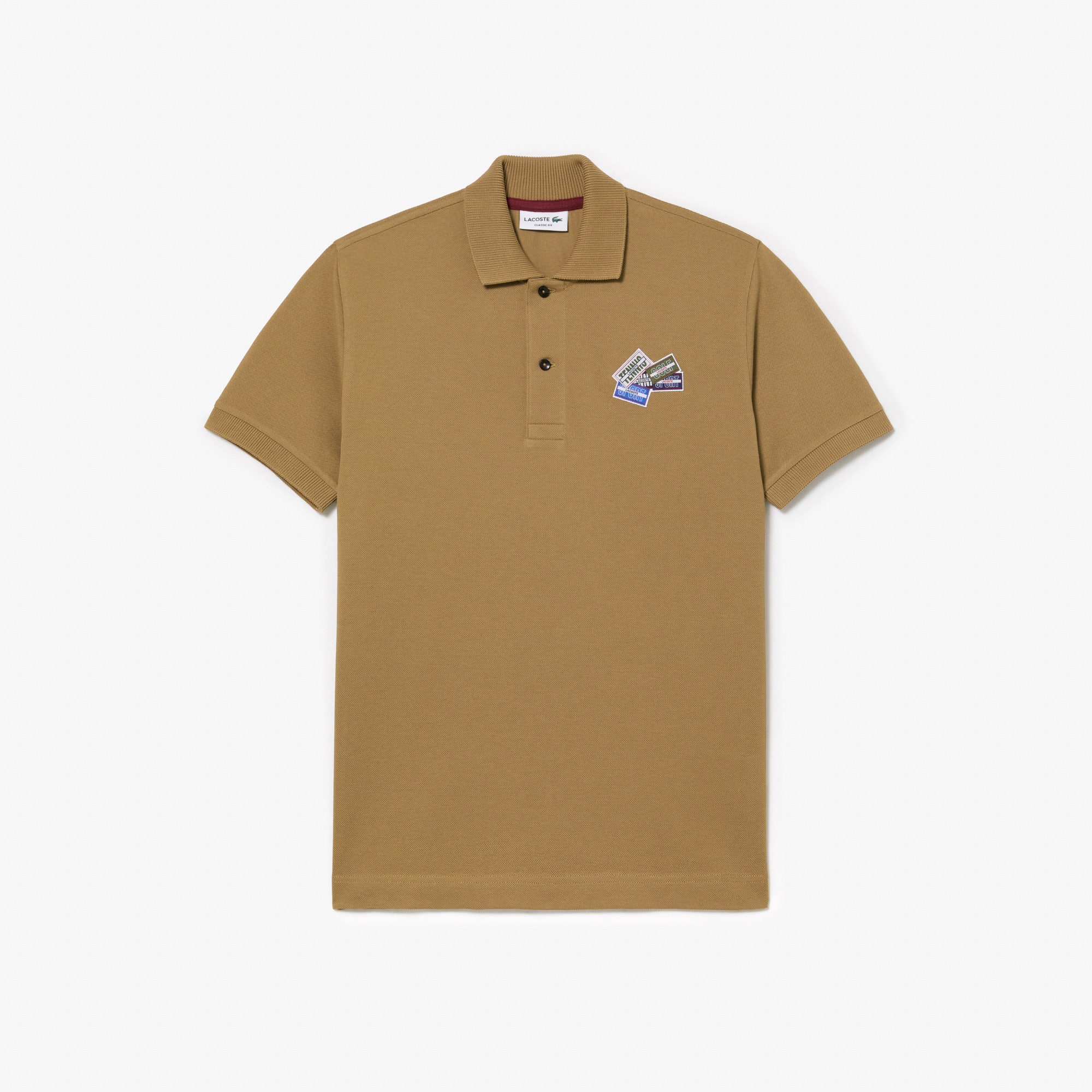 Cotton Pique L.12.12 Badge Detail Polo Shirt